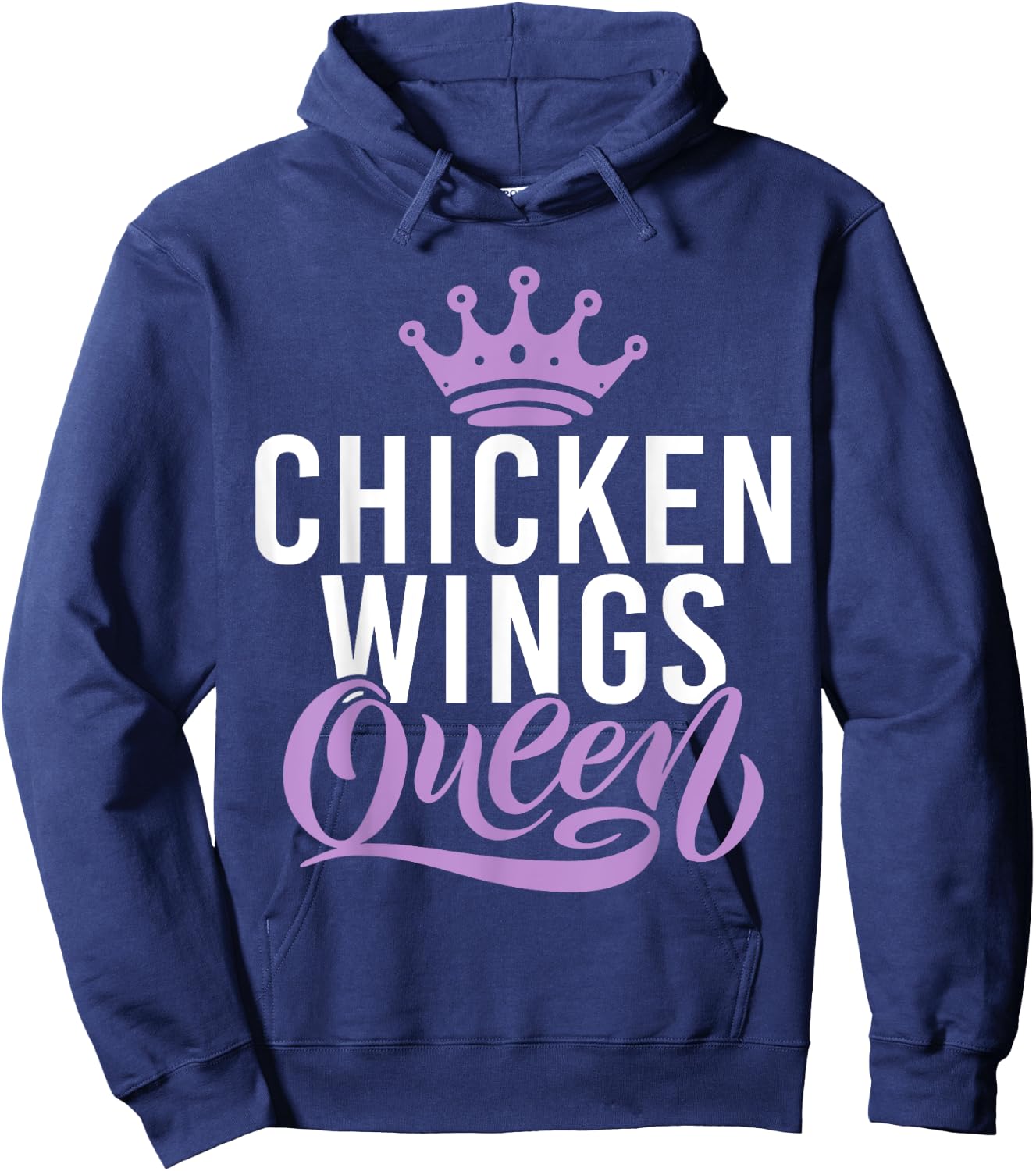 Chicken Wings Queen Hoodie - Hoodie | Navy