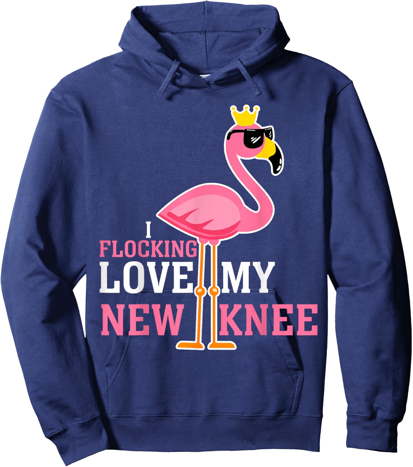 Funny Knee Replacement Surgery Get Well Soon Joke Gag Outfit Hoodie - Hoodie | Navy