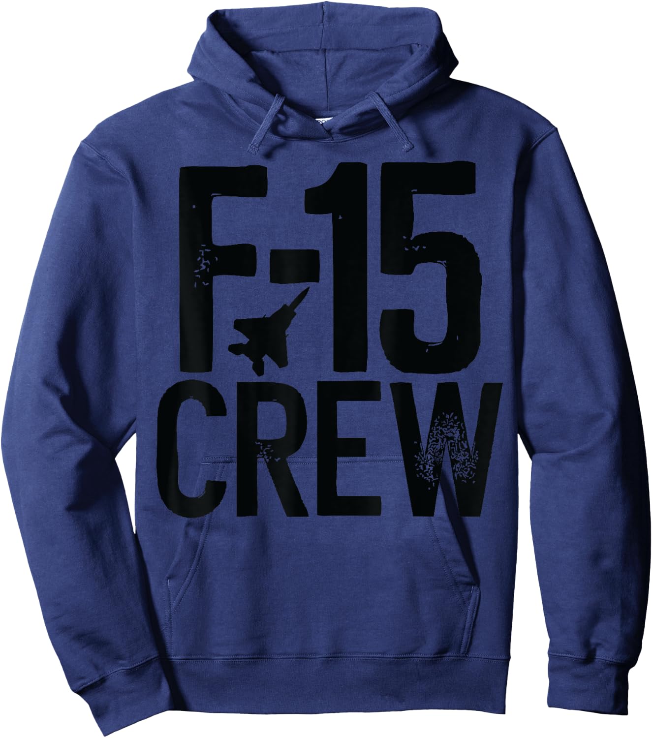 Eagle F-15 silhouette Jet Fighter Crew and Team Fighter jet Hoodie - Hoodie | Navy