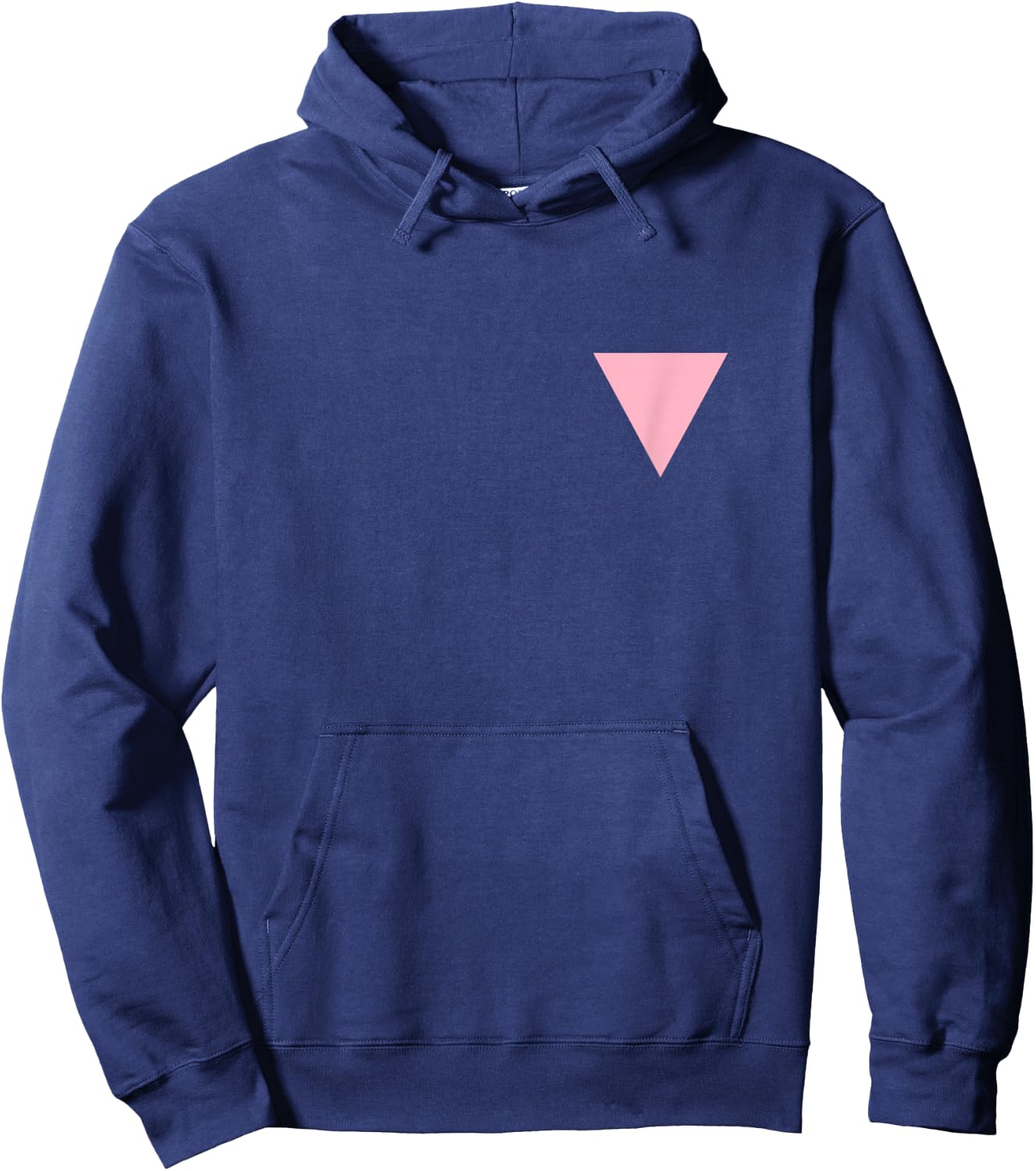 Gay Pride Small Pink Triangle Hoodie - Hoodie | Navy
