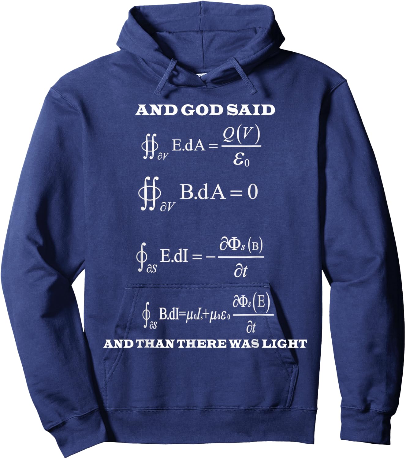 Maxwell Equations Light Electricity Science Physics Gift Hoodie - Hoodie | Navy