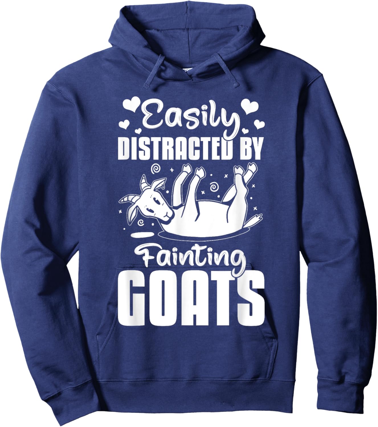 Fainting Goat Funny Tennessee Myotonic Goats Hoodie - Hoodie | Navy