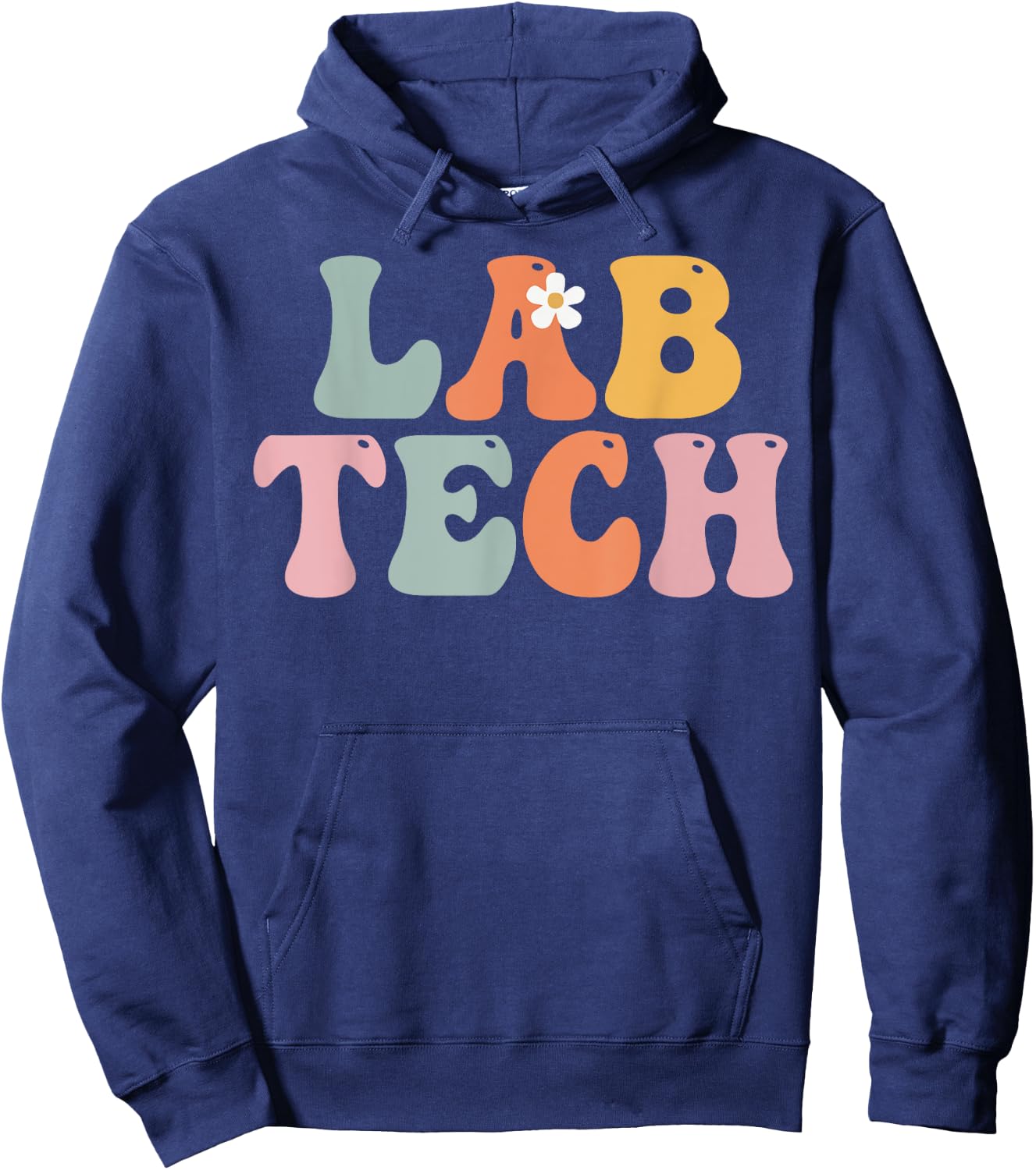 Lab Tech Week Groovy Appreciation Day For Work Hoodie - Hoodie | Navy