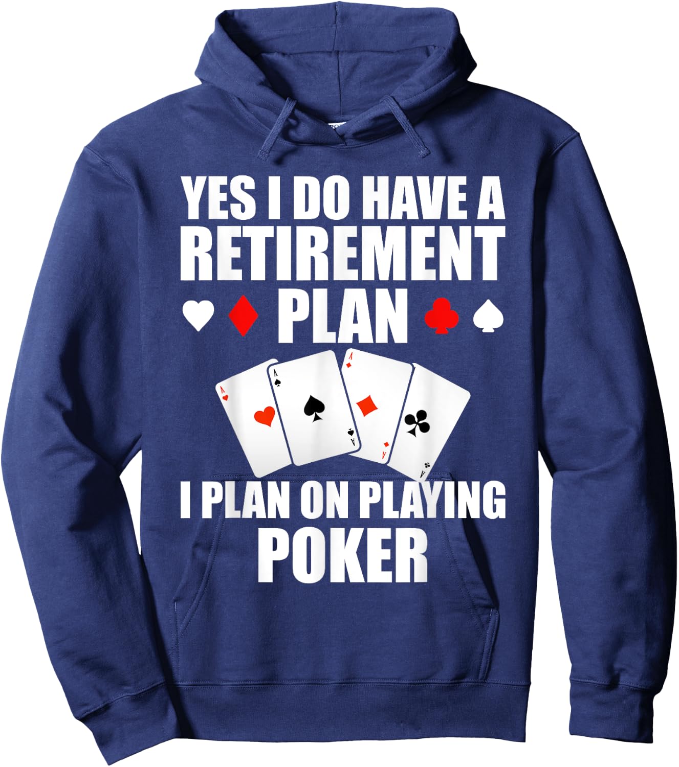 Funny Poker Design Women Poker Player Casino Gambler Hoodie - Hoodie | Navy