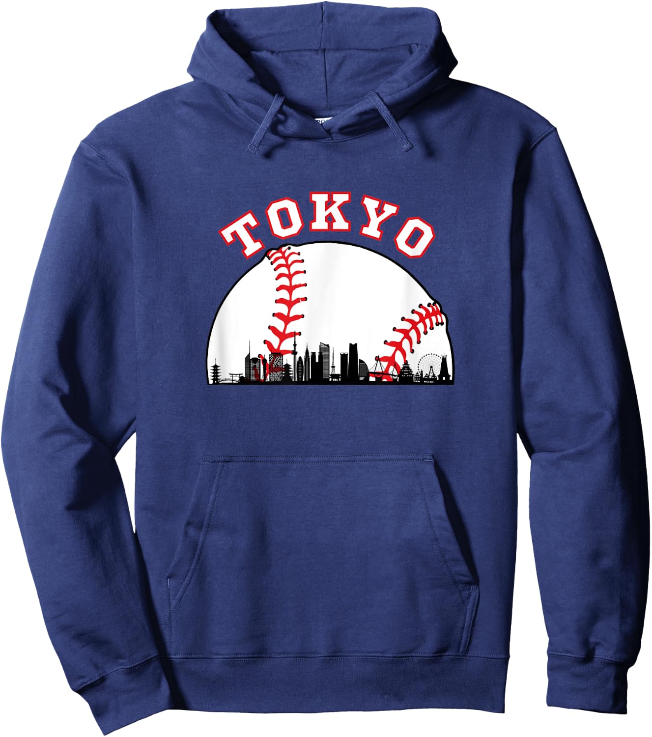 Tokyo Baseball Shirt Tokyo Japan Cityscape Tokyo Skyline Hoodie - Hoodie | Navy