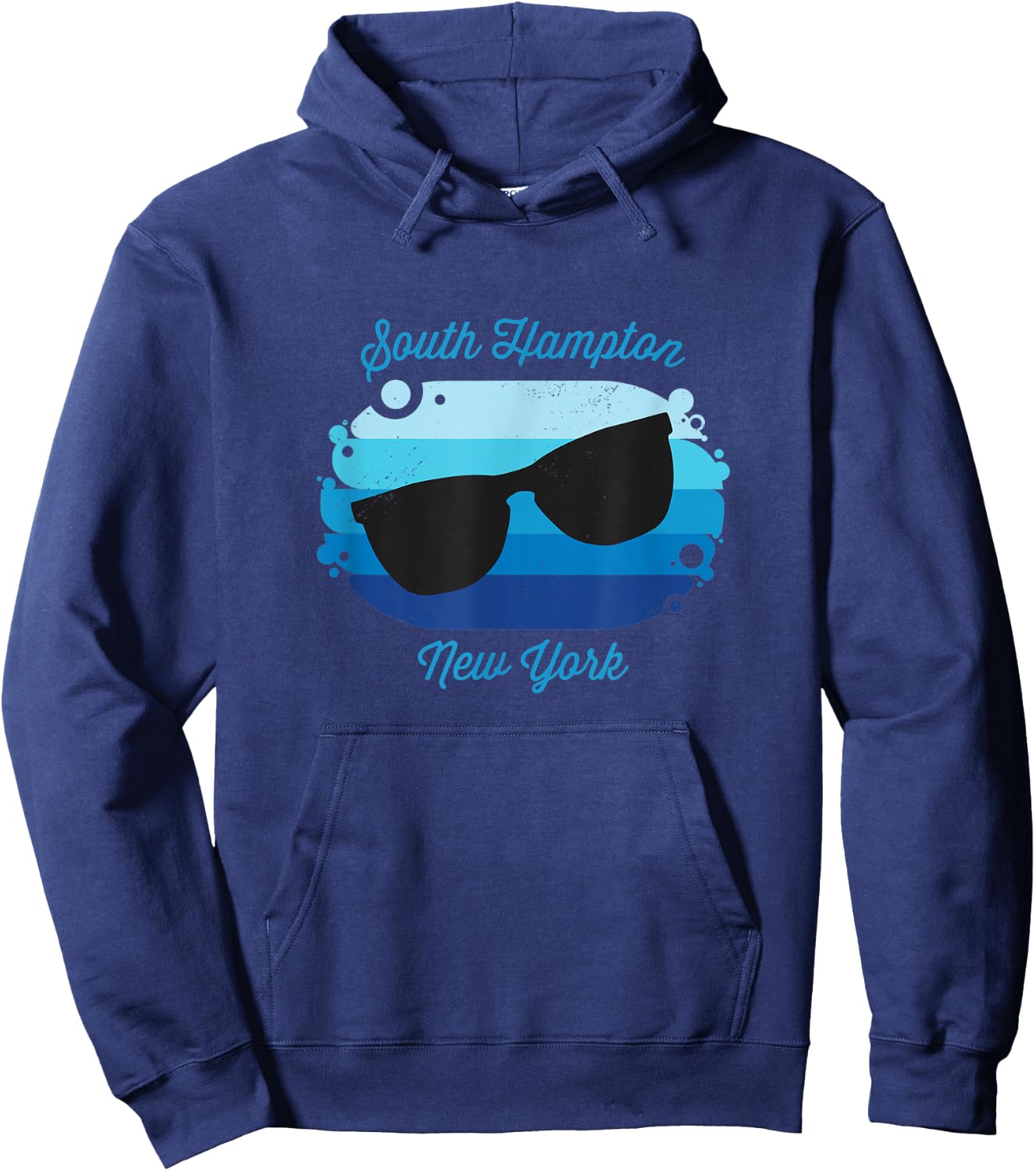 South Hampton NY New York Souvenir Nautical Surfer Graphic Hoodie - Hoodie | Navy