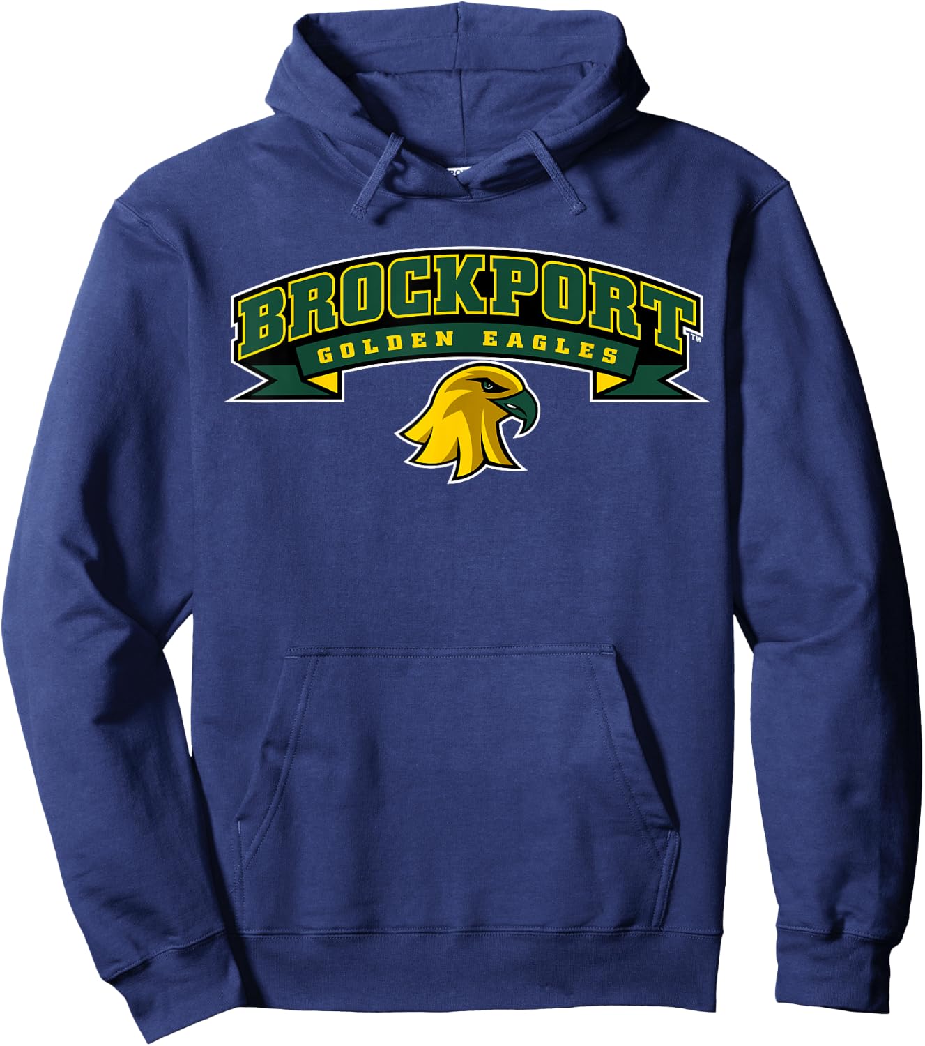 SUNY Brockport Golden Eagles Banner Logo Hoodie - Hoodie | Navy