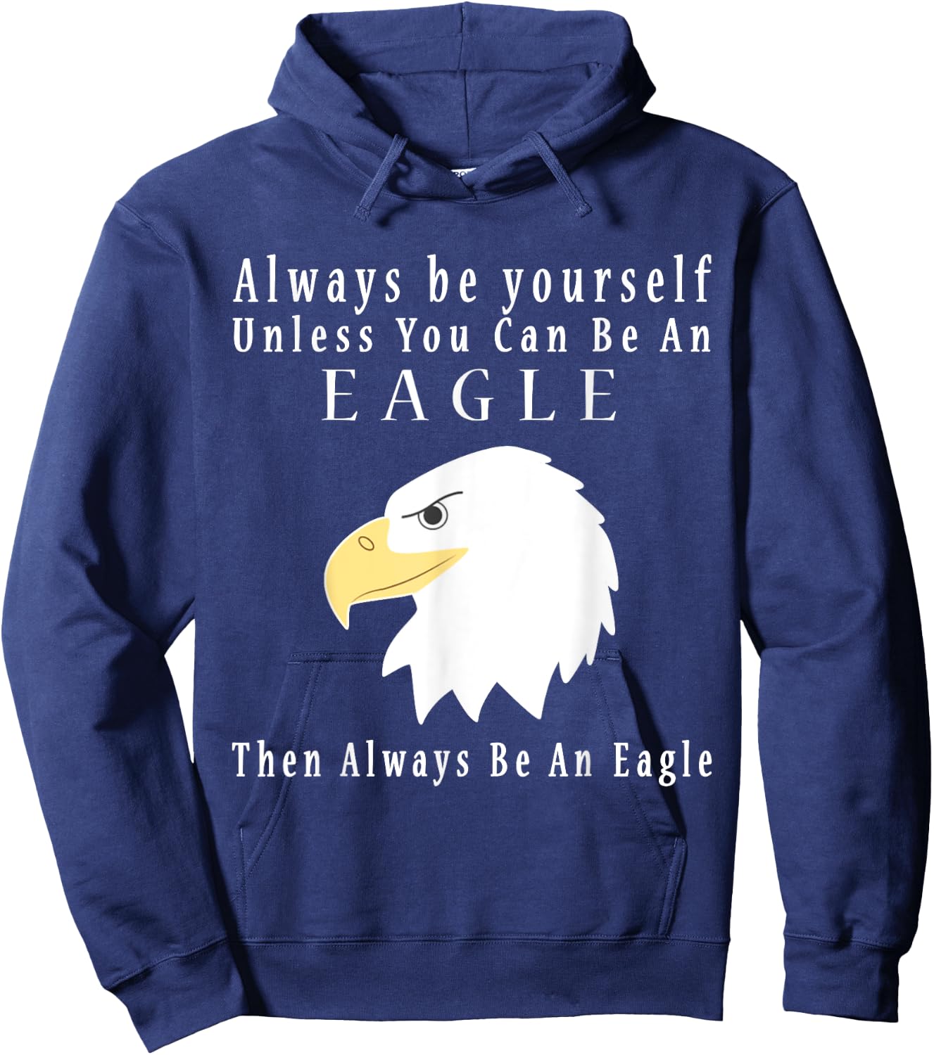 Funny Eagle Vintage Funny Saying Eagles Lovers Jokes Hoodie - Hoodie | Navy