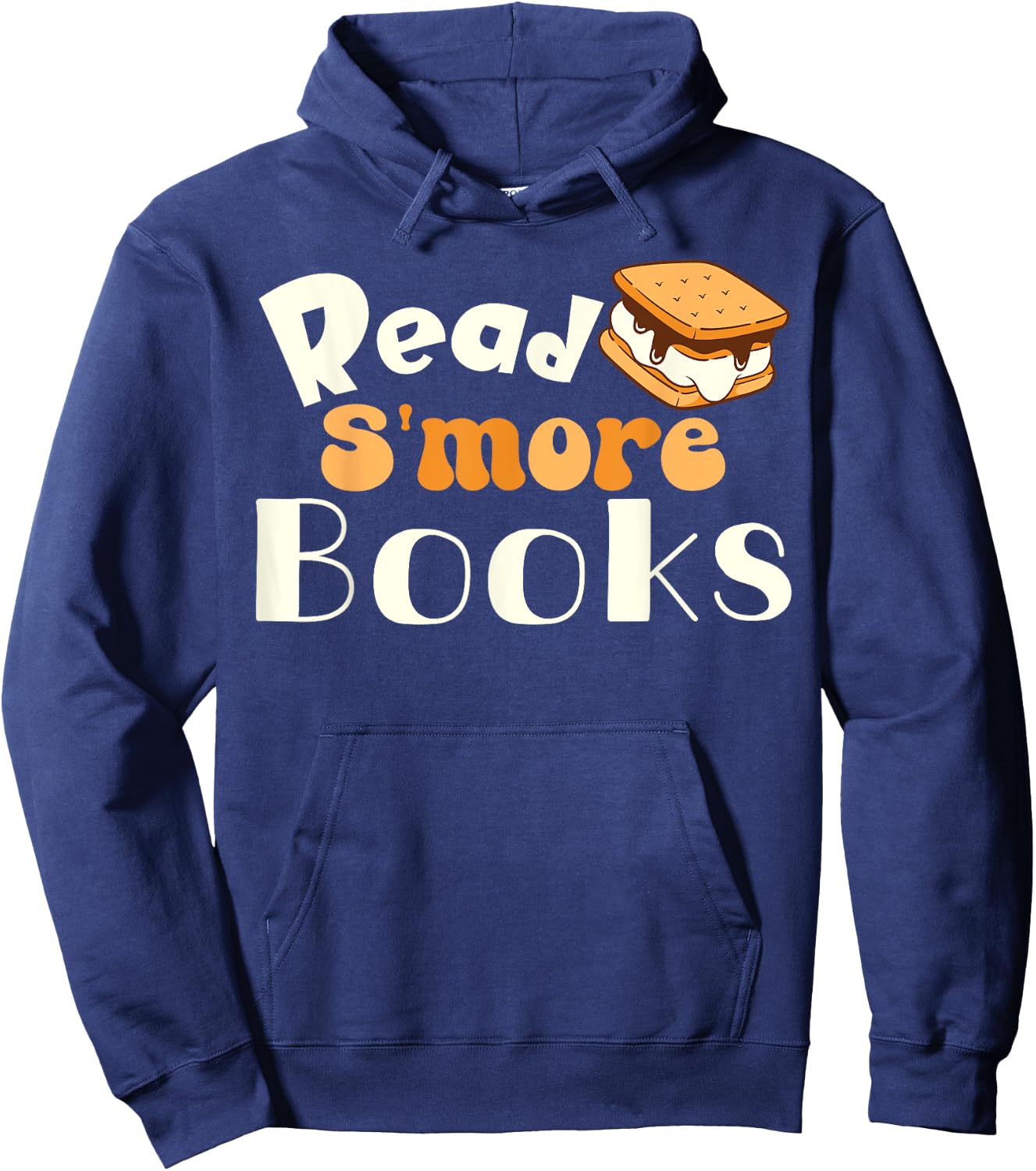 Read S'more Books Reading Lover Bookworm Librarian Funny Hoodie - Hoodie | Navy