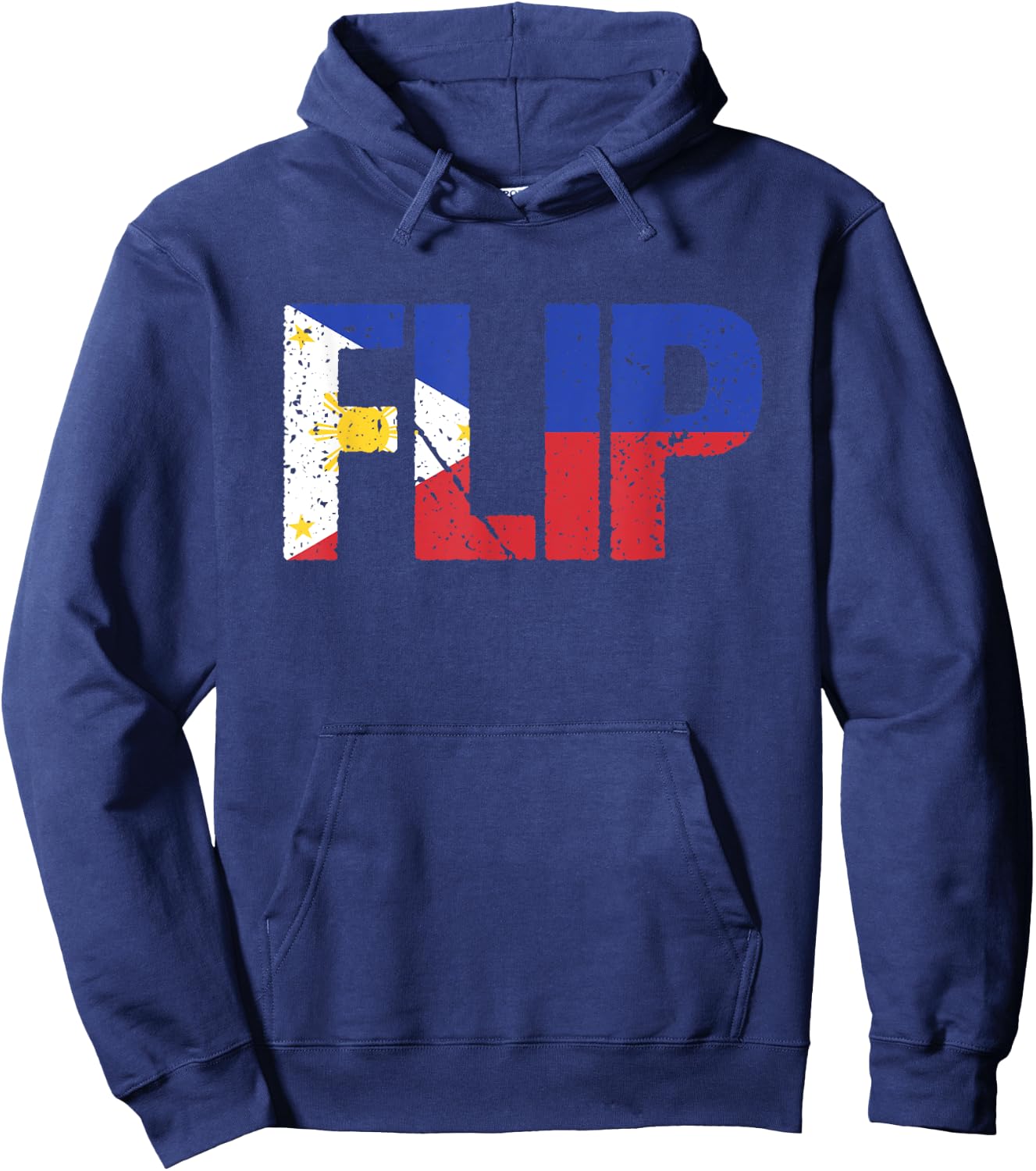 Flip Philippines Pinoy Pinay Filipino Filipina Hoodie - Hoodie | Navy