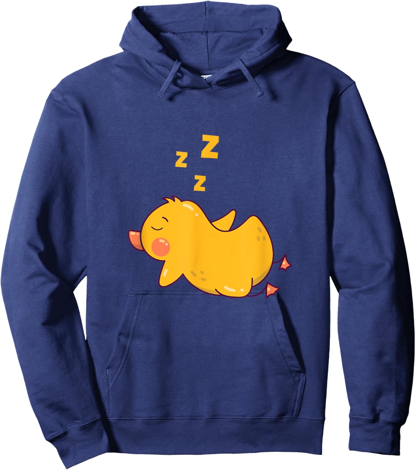 Sleeping Duck Rubber Duckling Nap Sleep Pajamas Party Hoodie - Hoodie | Navy