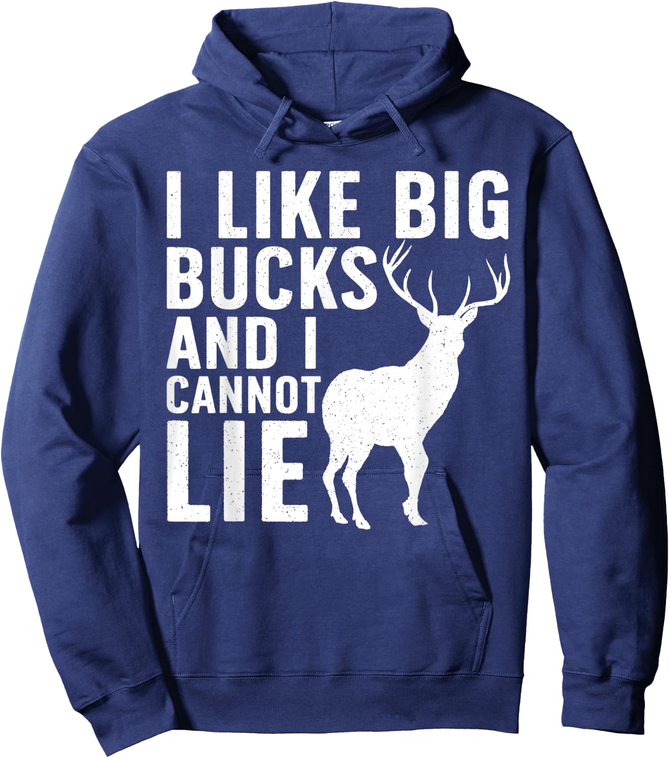 Deer Hunting Art Dad Wildlife Hunter Whitetail Bucks Hoodie - Hoodie | Navy