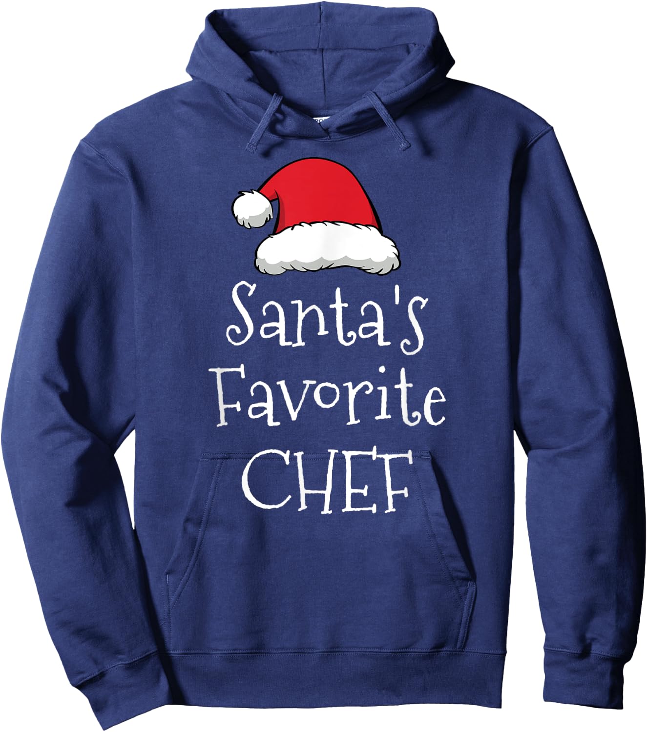 Santas Favorite Chef - Christmas Funny Gift Pajama Xmas Hoodie - Hoodie | Navy