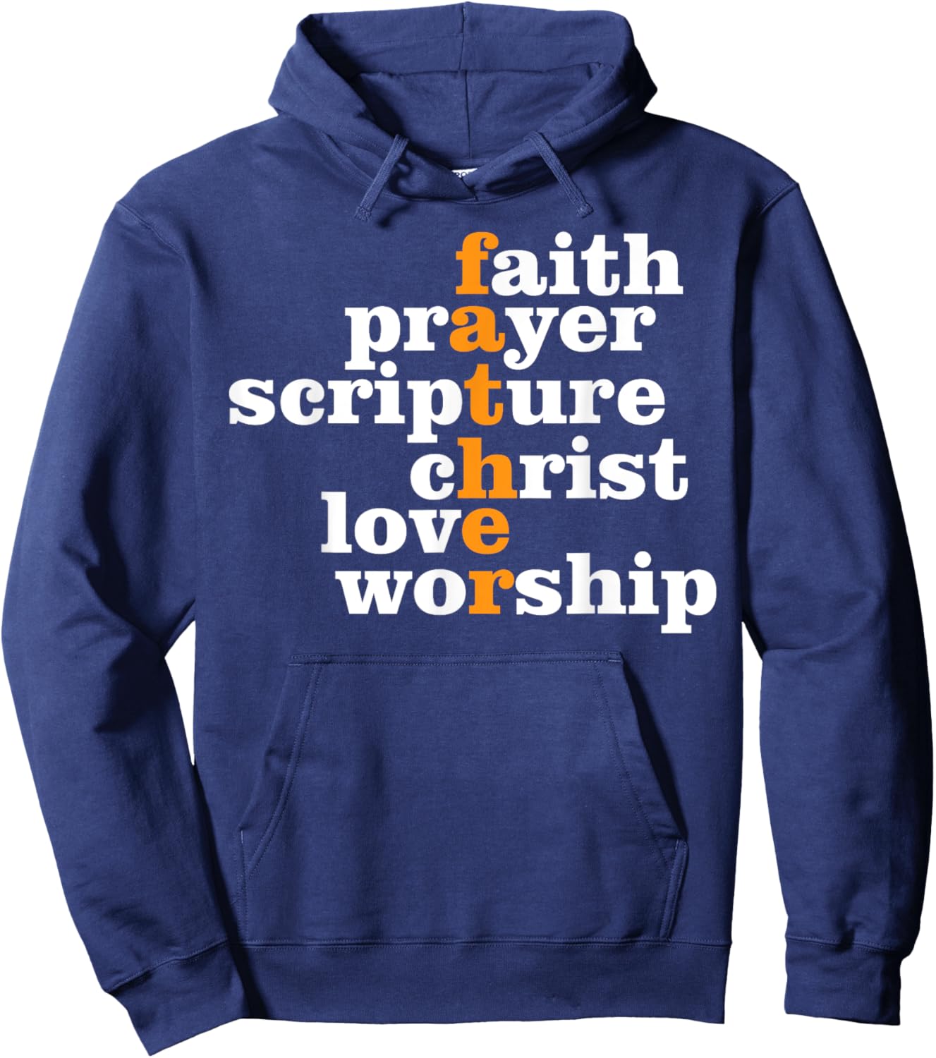 Religious Dad Christian Believer Fatherhood Fathers Day Hoodie - Hoodie | Navy