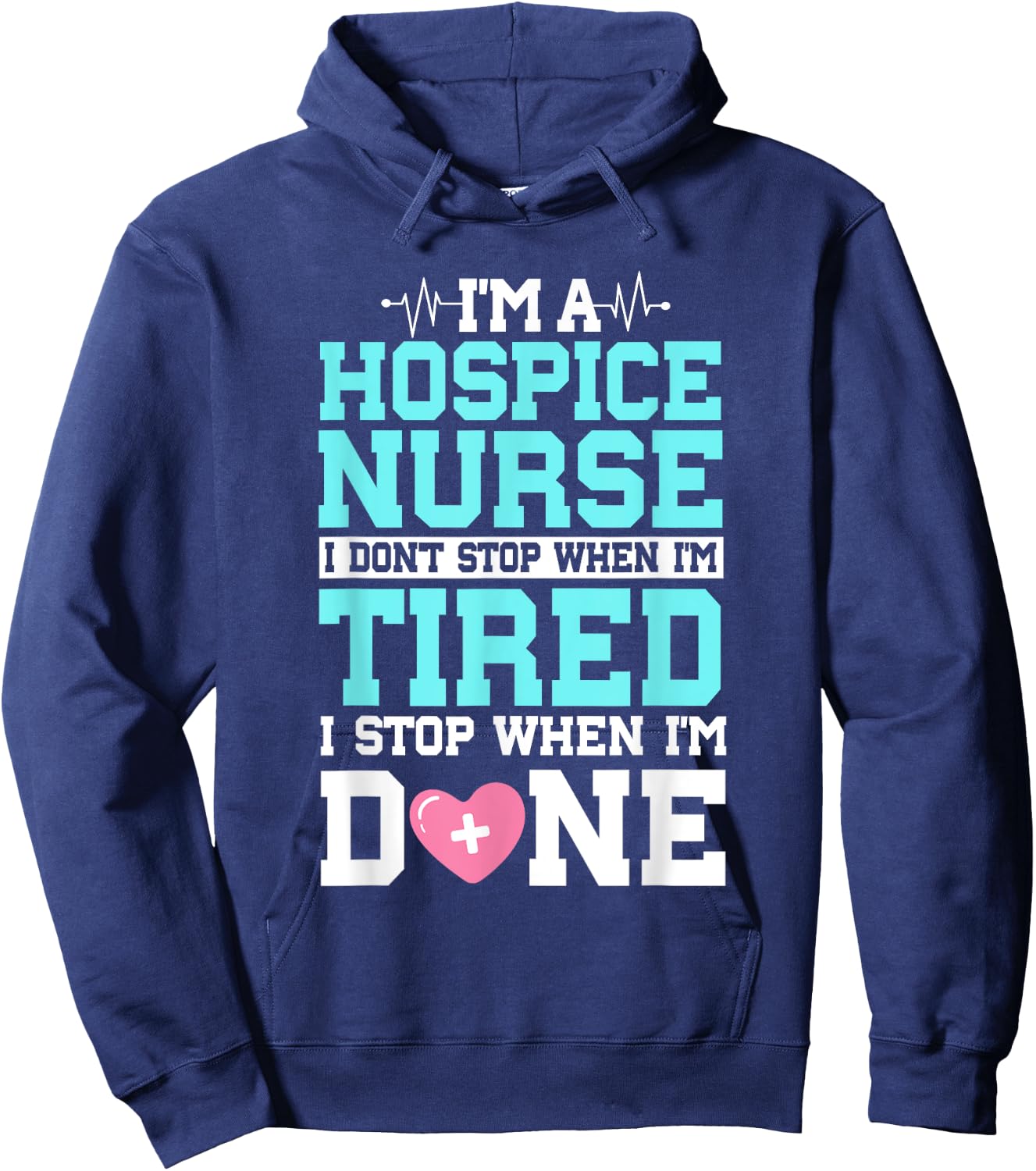 Hospice Nurse CHPN CHPLN Healthcare Worker Palliative RN Hoodie - Hoodie | Navy