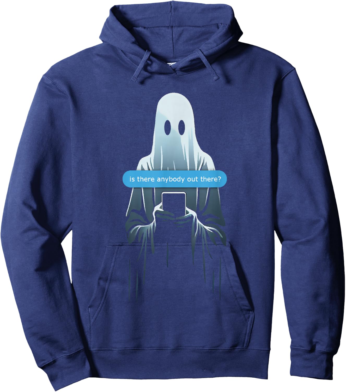 Ghost Texting Is There Anybody Out There? Hoodie - Hoodie | Navy