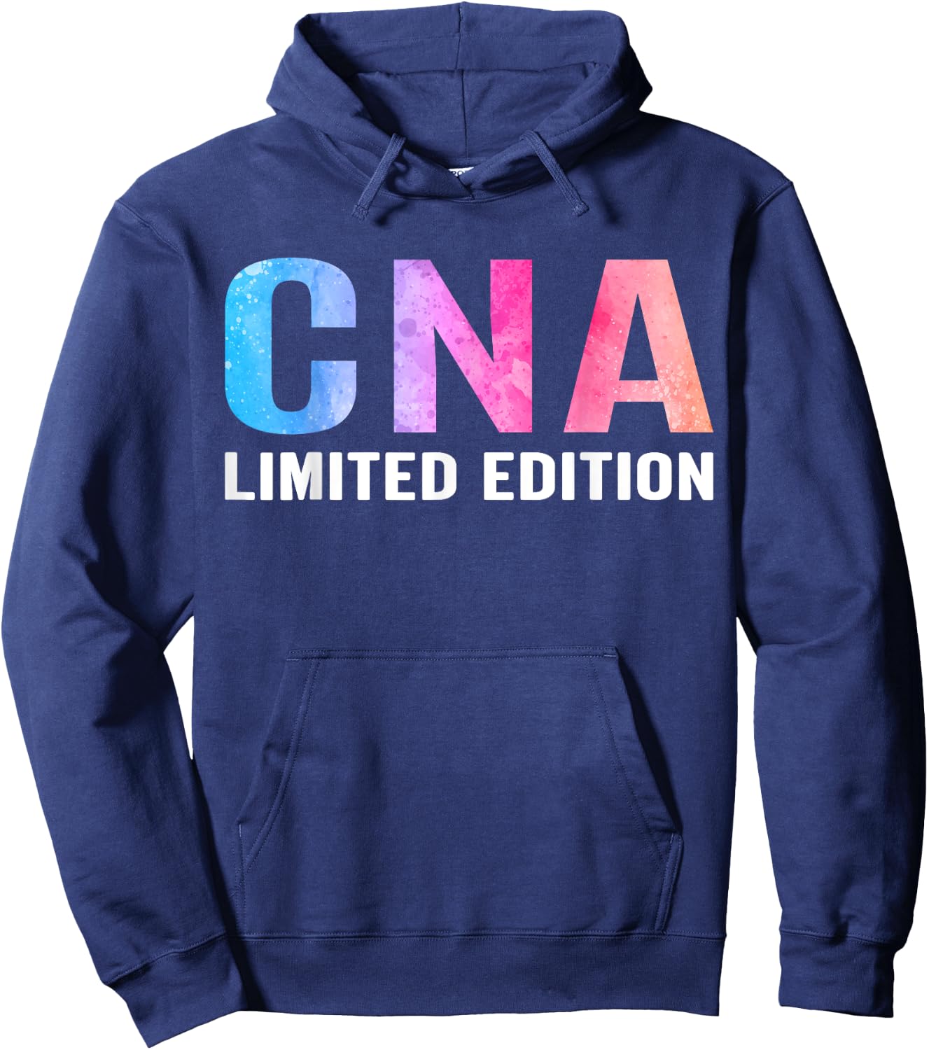 CNA Certified Nursing Assistant Gifts CNA Humor Black -Adults Small Regular Fit Short Sleeve Hoodie - Hoodie | Navy