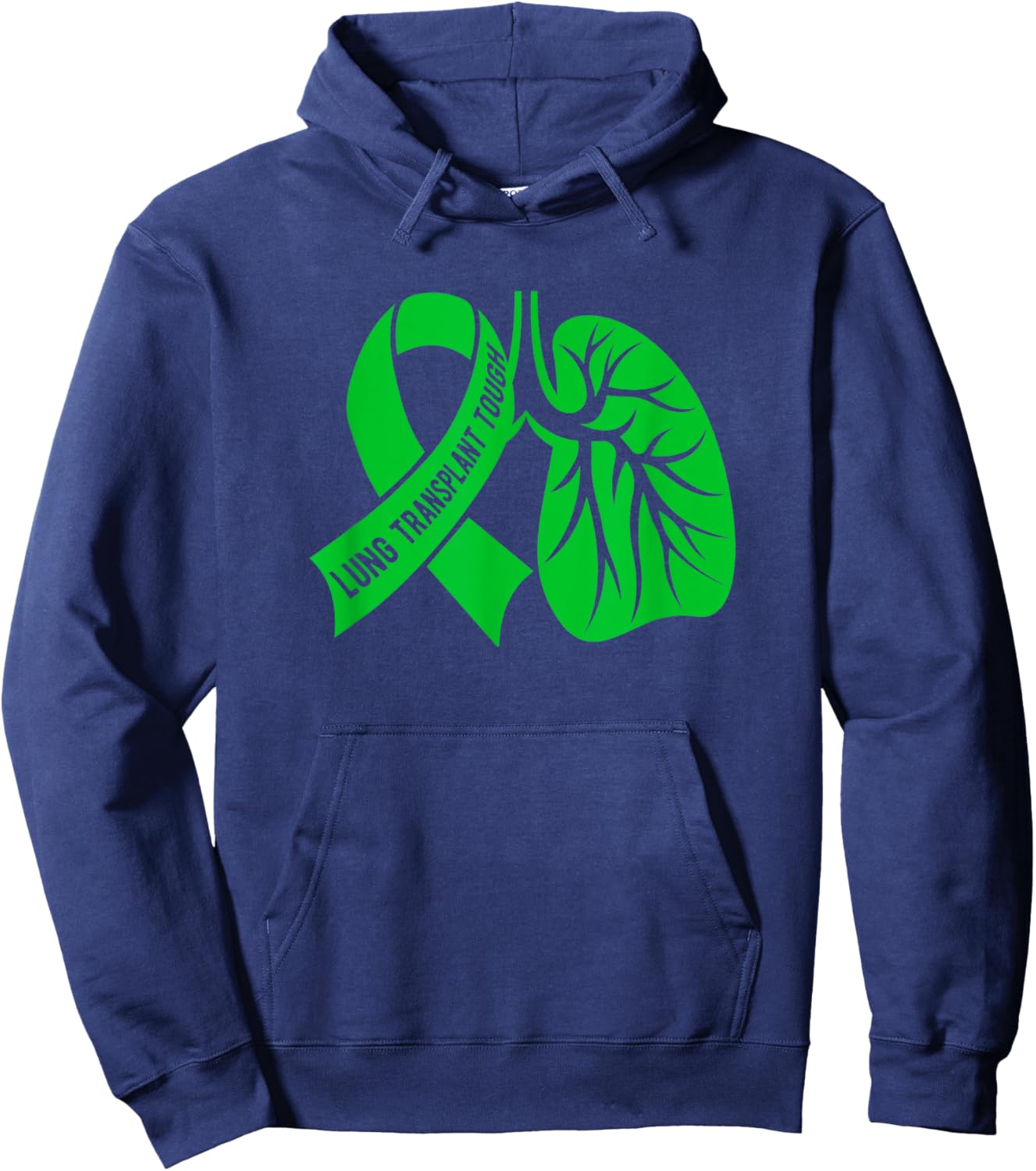 Tough Lung Transplant Survivor Lung Transplant Recovery Hoodie - Hoodie | Navy