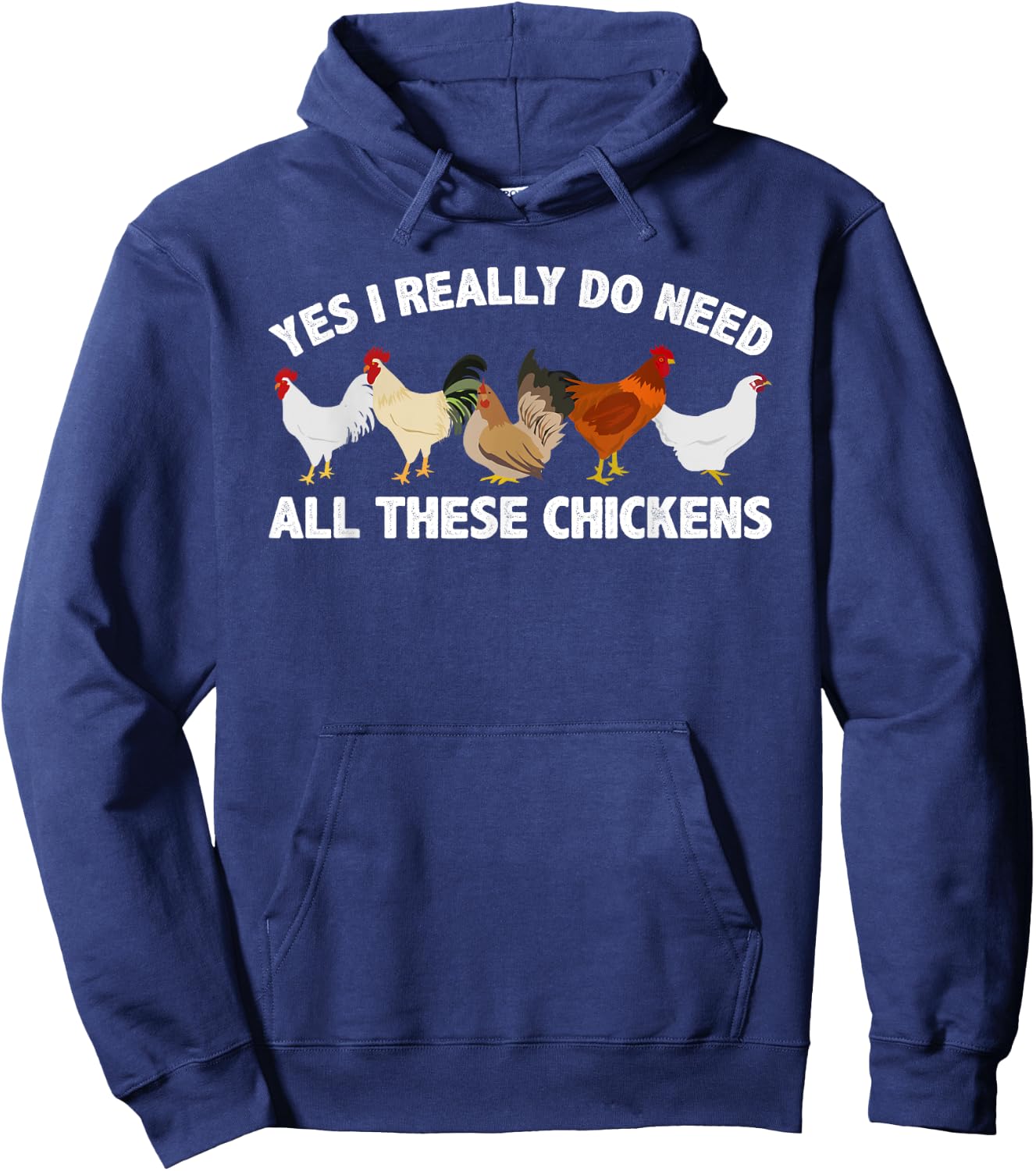 Best Chicken Art Women Poultry Farm Chicken Farmer Hoodie - Hoodie | Navy