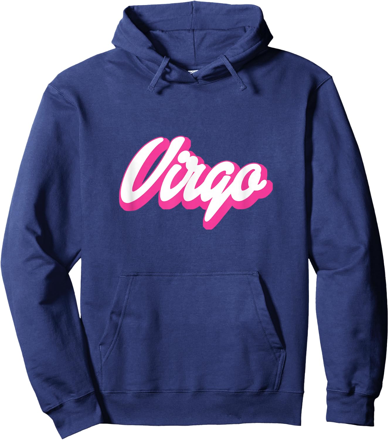 Virgo Zodiac Hot Pink Birthday Sign Hoodie - Hoodie | Navy