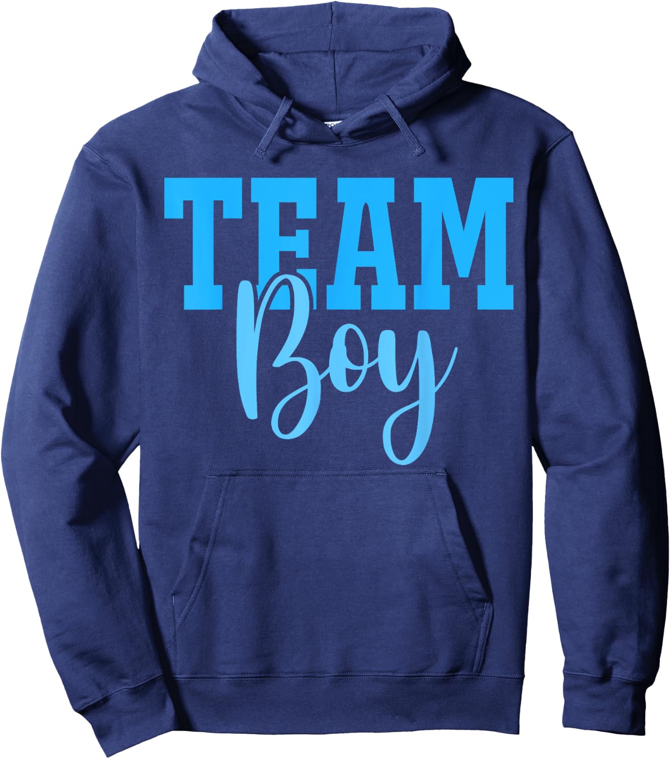 Team Boy Team Girl Blue Gender Reveal Party Matching Family Hoodie - Hoodie | Navy