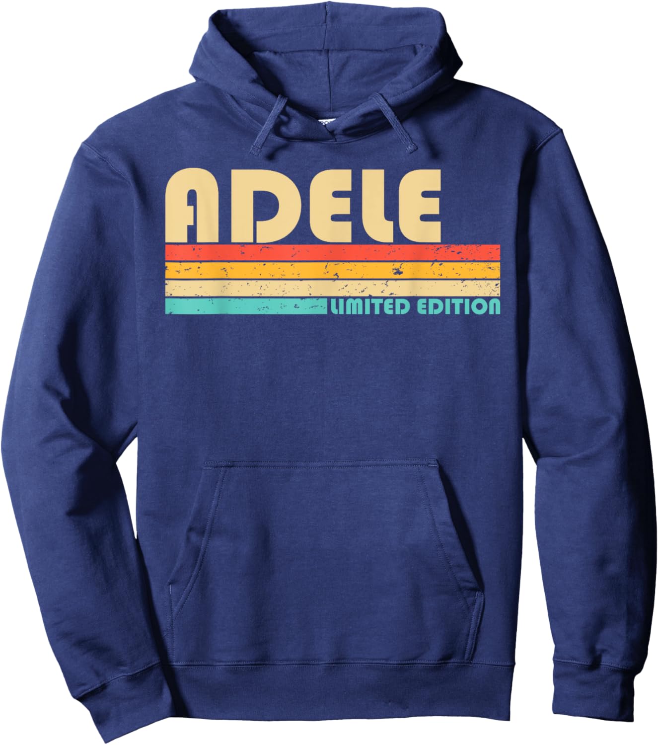 ADELE Name Personalized Retro Vintage 80s 90s Birthday Hoodie - Hoodie | Navy