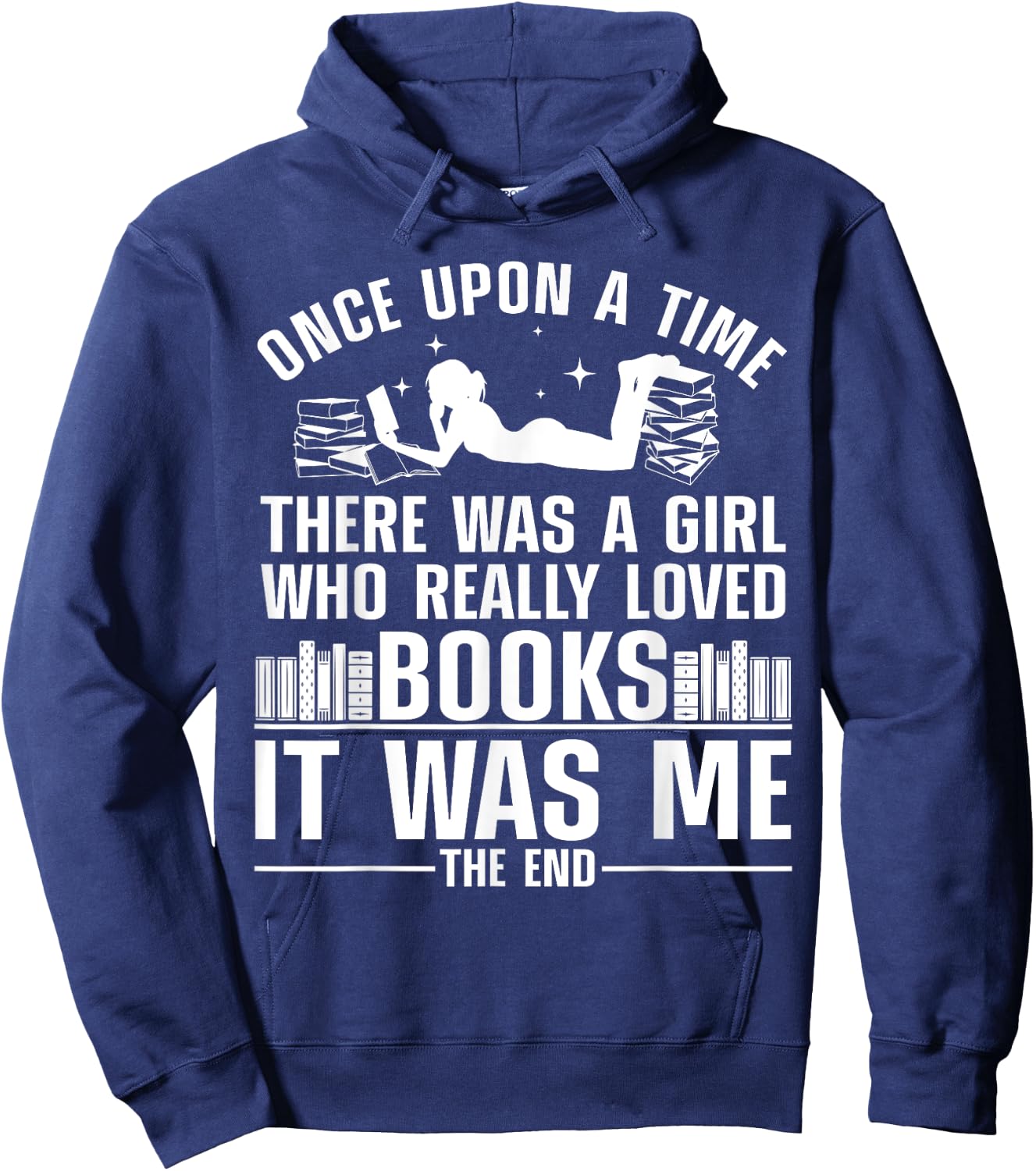 Cool Girl Who Love Book Girl Library Lover Reading Hoodie - Hoodie | Navy