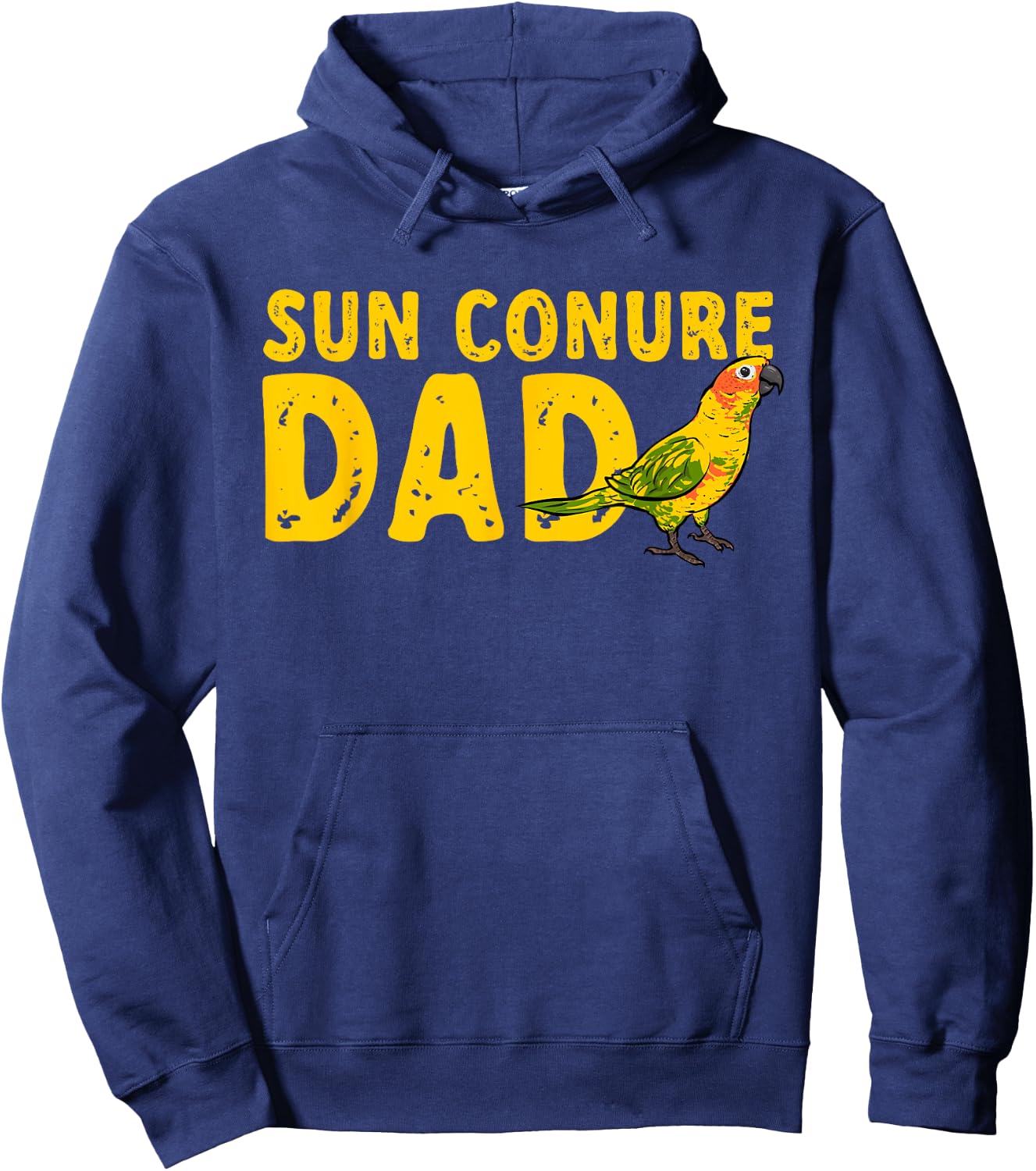 Sun Conure Dad Bird Dad Parrot Bird Conure Hoodie - Hoodie | Navy