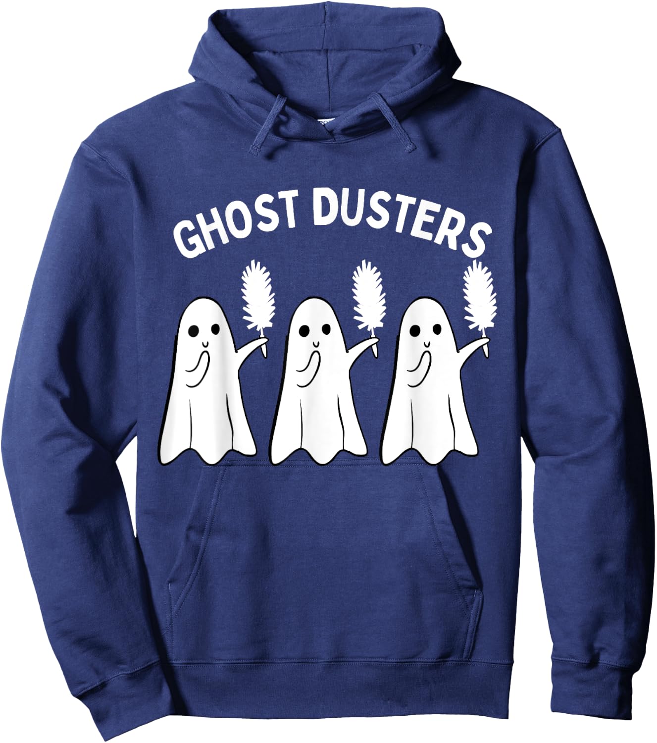 Ghost Dusters Housekeeping Cleaning Squad Halloween Funny Hoodie - Hoodie | Navy