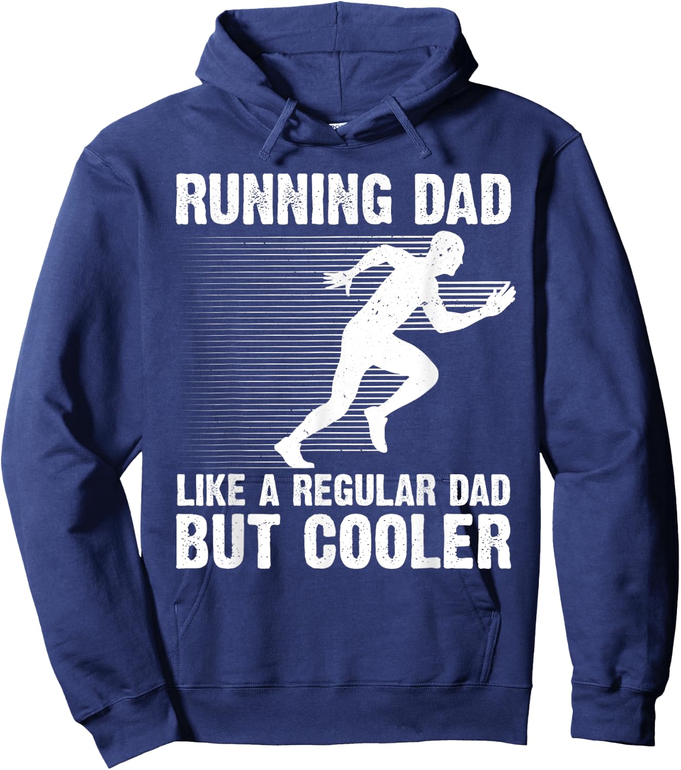 Funny Running Dad Father Marathon 5K Run Finisher Hoodie - Hoodie | Navy