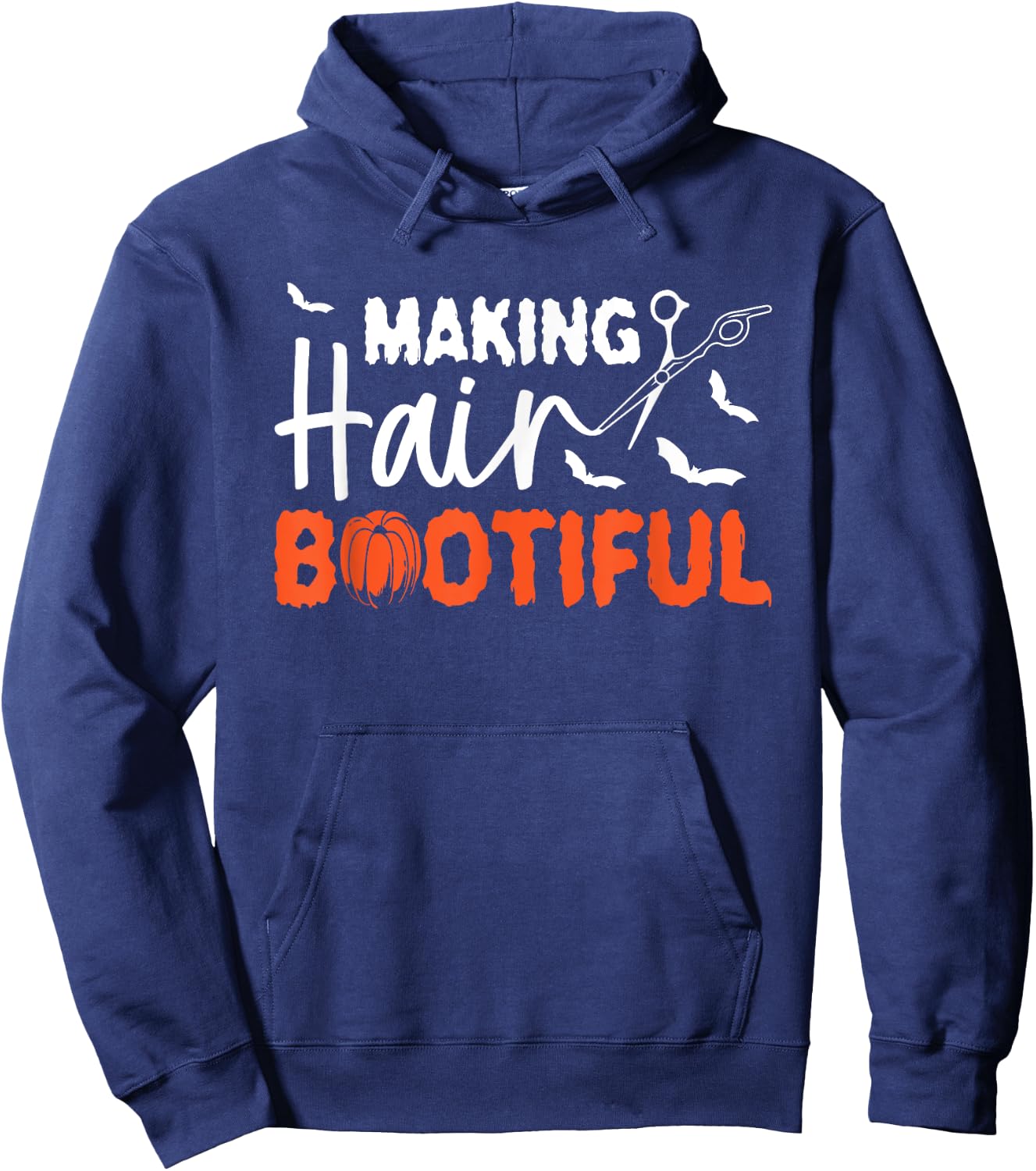 Making Hair Bootiful Hairdresser Halloween Hoodie - Hoodie | Navy