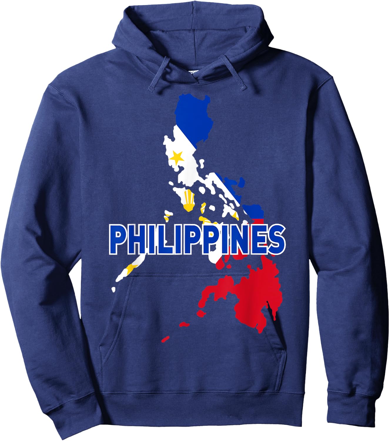Proud Family and Patriotic Flag of Country Philippines Hoodie - Hoodie | Navy