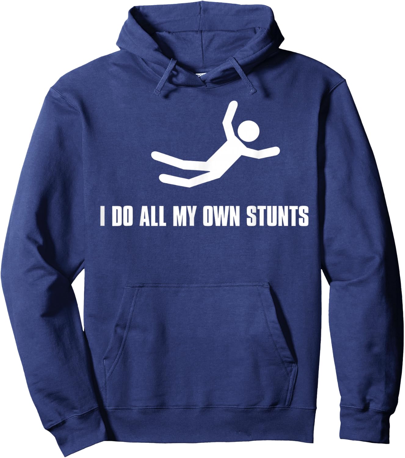 I do All My own Stunts Dark Adult and Youth Hoodie - Hoodie | Navy