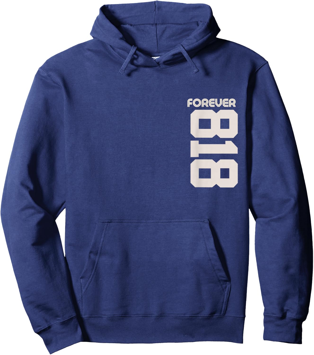 Vintage Forever 818 California Area Code 818 Hoodie - Hoodie | Navy