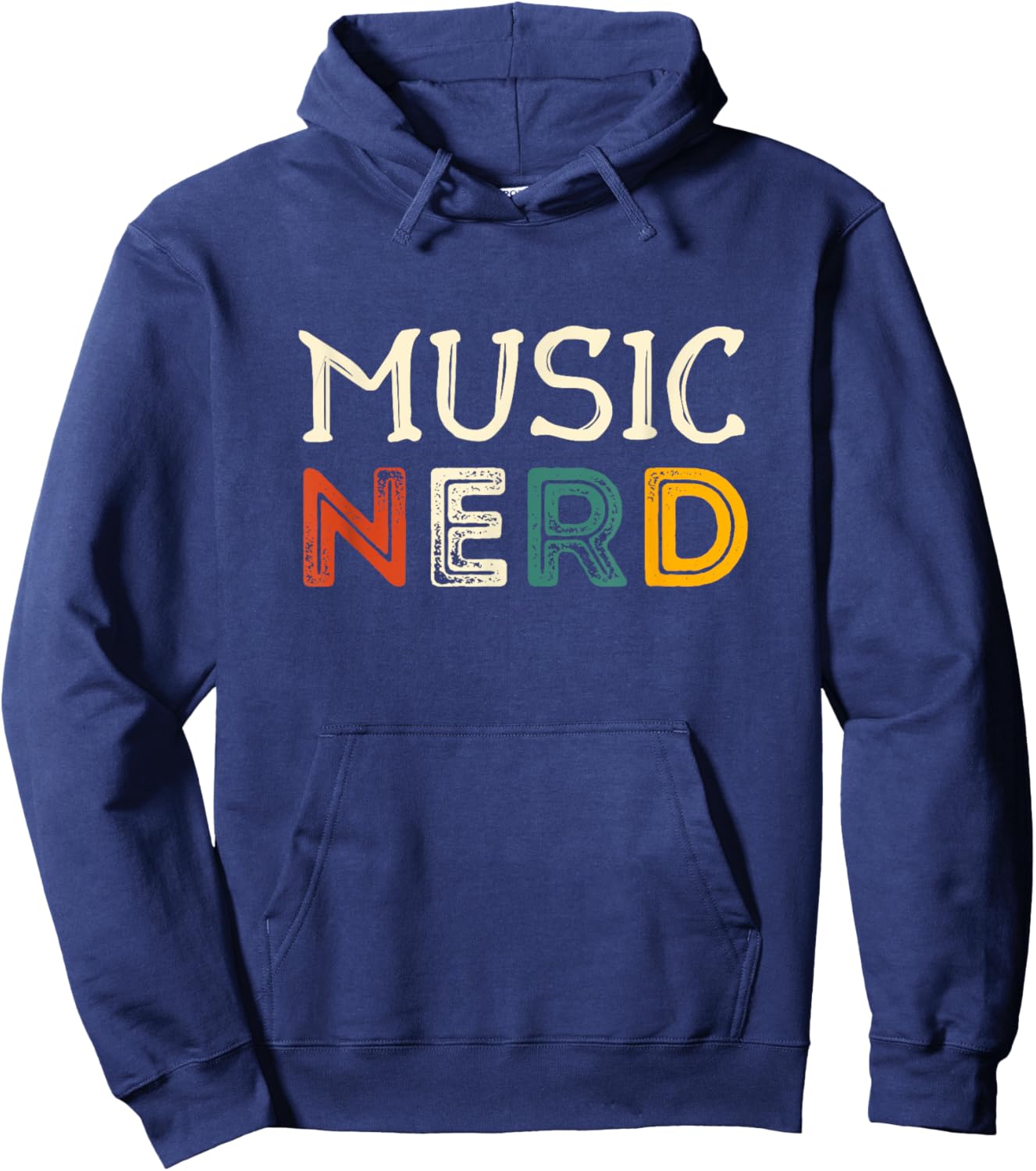 Music Nerd Music Lover Funny Song Listener Hoodie - Hoodie | Navy
