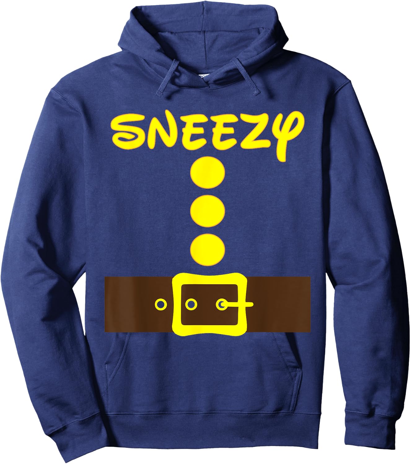 Dwarf Easy Halloween Color Men Women Kids Matching Costume Hoodie - Hoodie | Navy