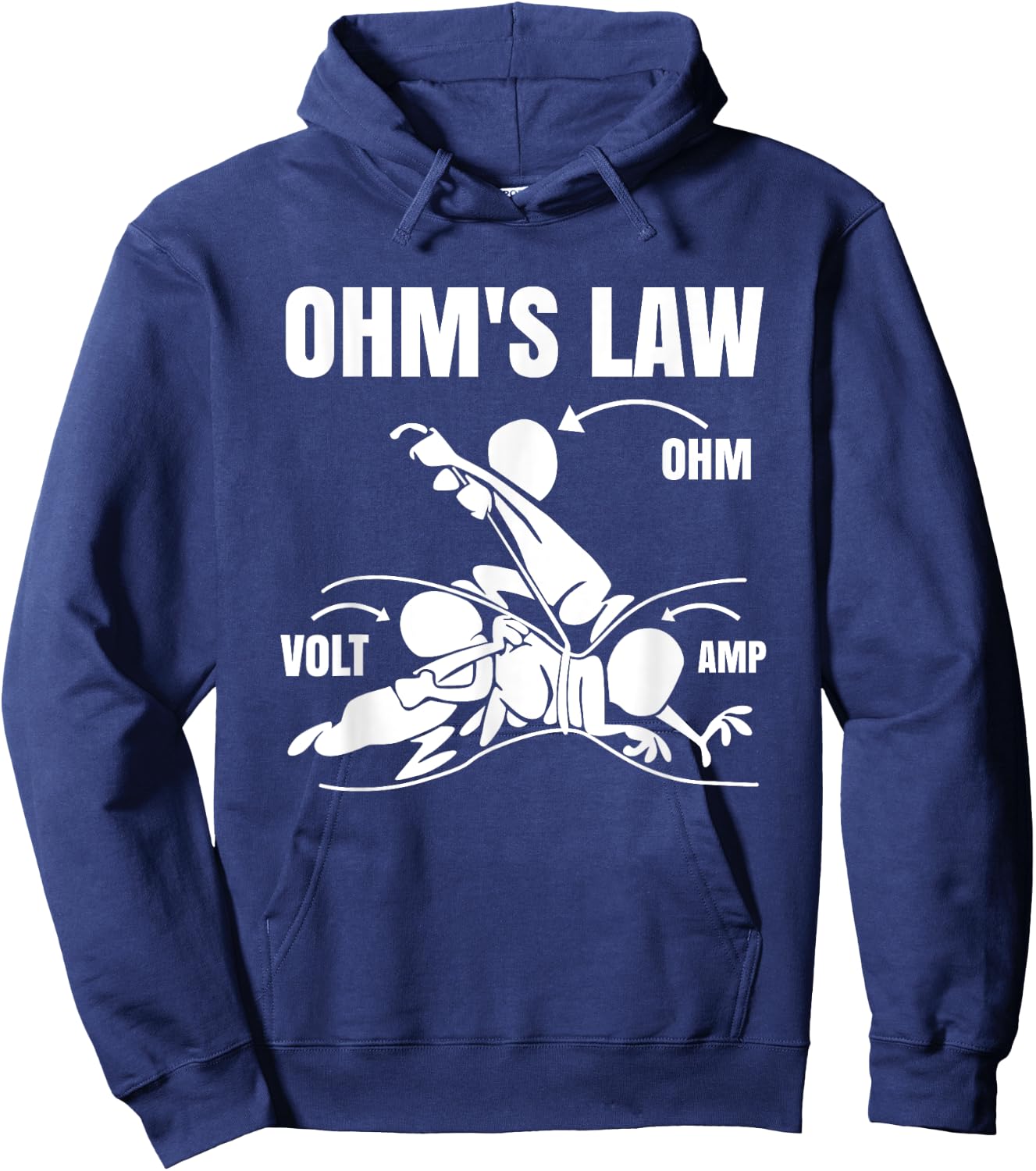 Ohm's Law Electrical Engineering Funny Engineer Hoodie - Hoodie | Navy