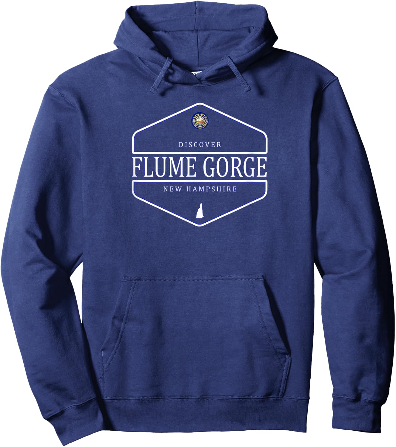 Flume Gorge New Hampshire - Flume Gorge NH Hoodie - Hoodie | Navy