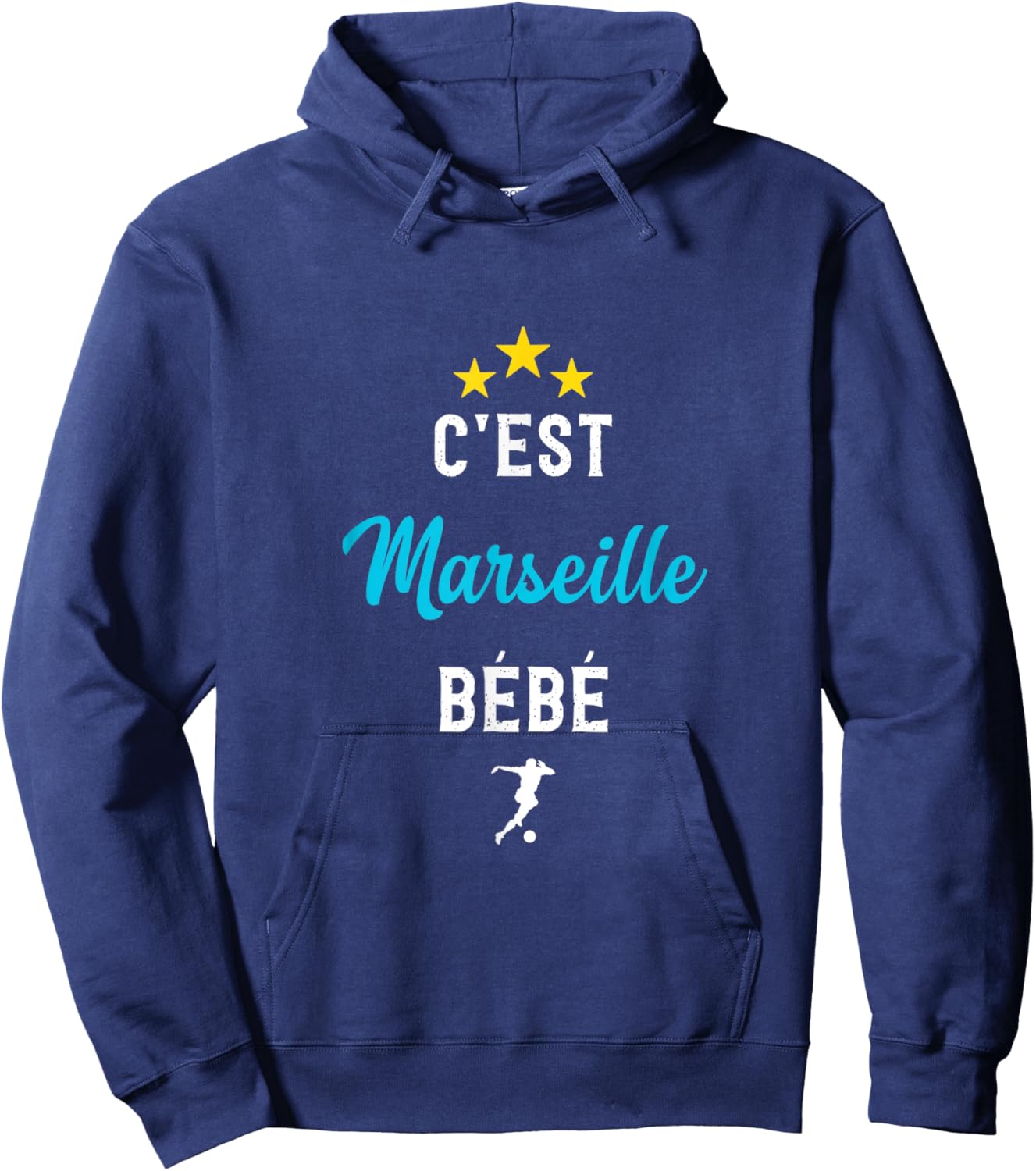 C'est Marseille Baby Gift OM Marseille Football Supporter Hoodie - Hoodie | Navy