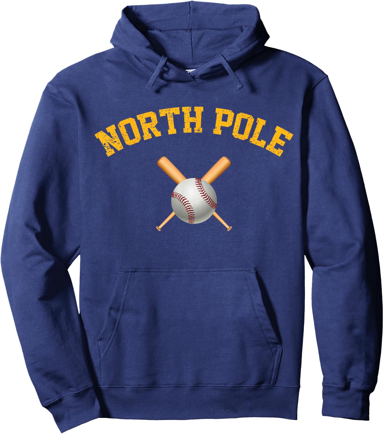 North Pole Baseball Hoodie - Hoodie | Navy