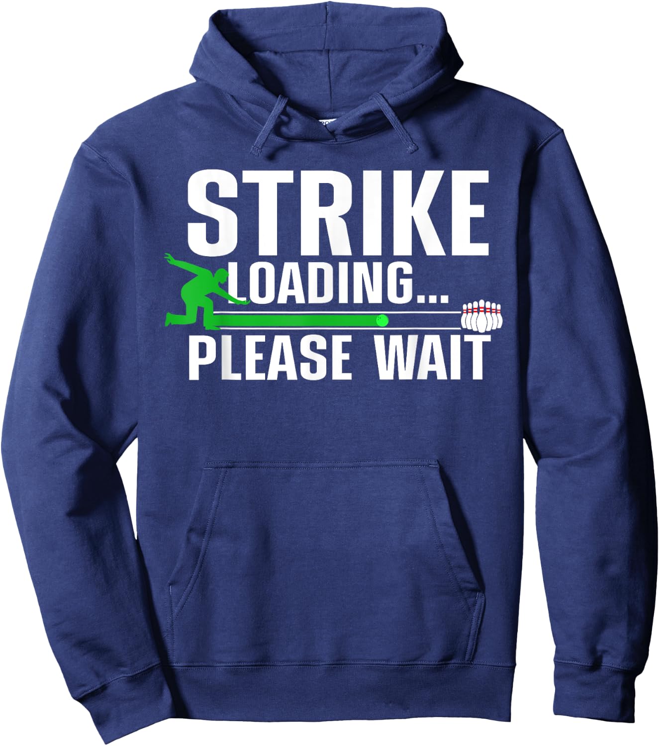 Cool Bowling Art Women Kids Bowler Bowling Player Hoodie - Hoodie | Navy