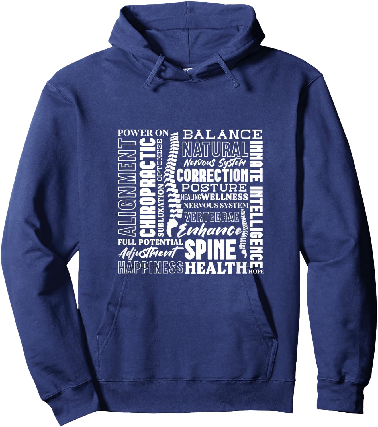 Chiropractor Chiropractic Spine Alignment Health Hoodie - Hoodie | Navy