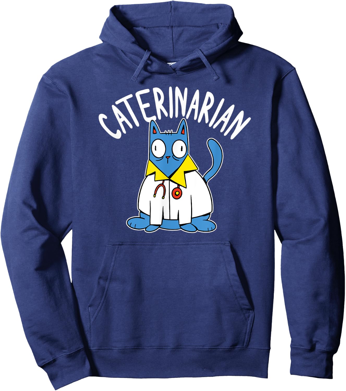 Caterinarian Cat Doctor Veterinarian Women Kids Hoodie - Hoodie | Navy