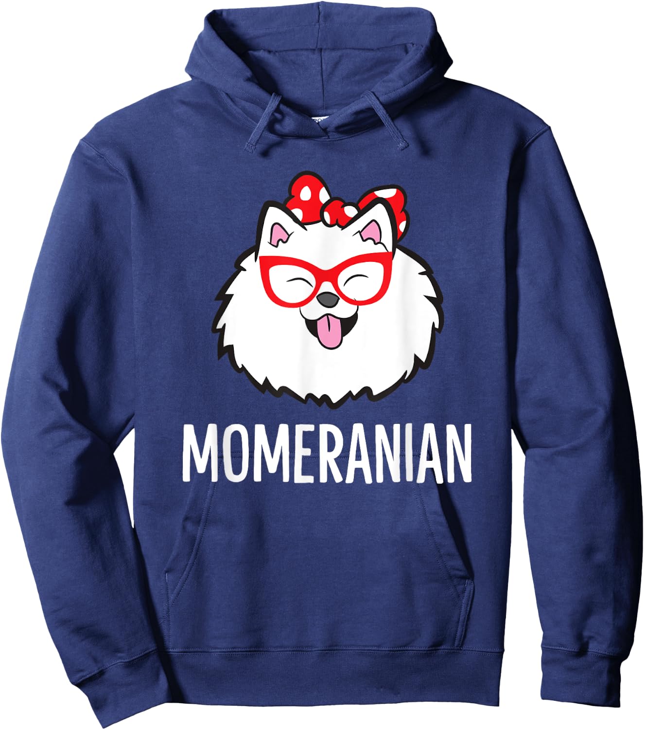 Momeranian Funny Pomeranian Mom Cute Pet Pomeranian Hoodie - Hoodie | Navy