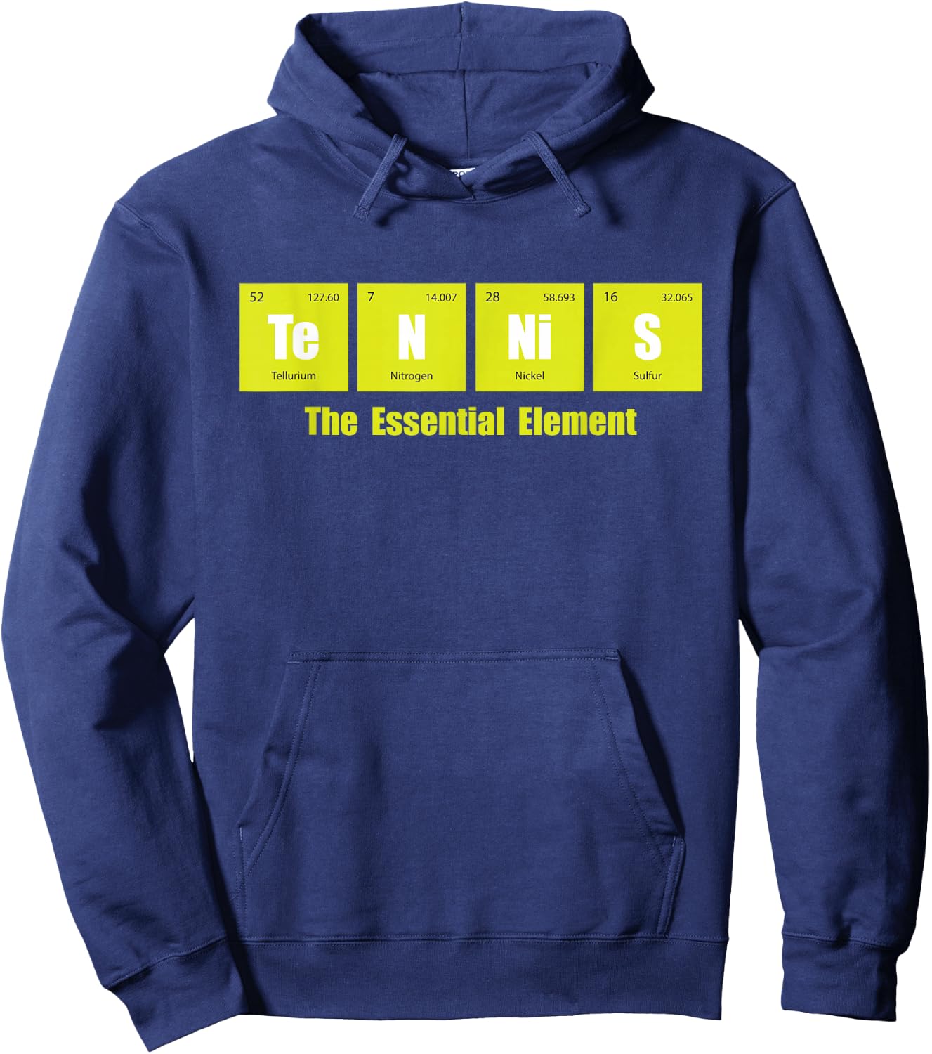 Tennis The Essential Element - Tournament Sports Lover Hoodie - Hoodie | Navy