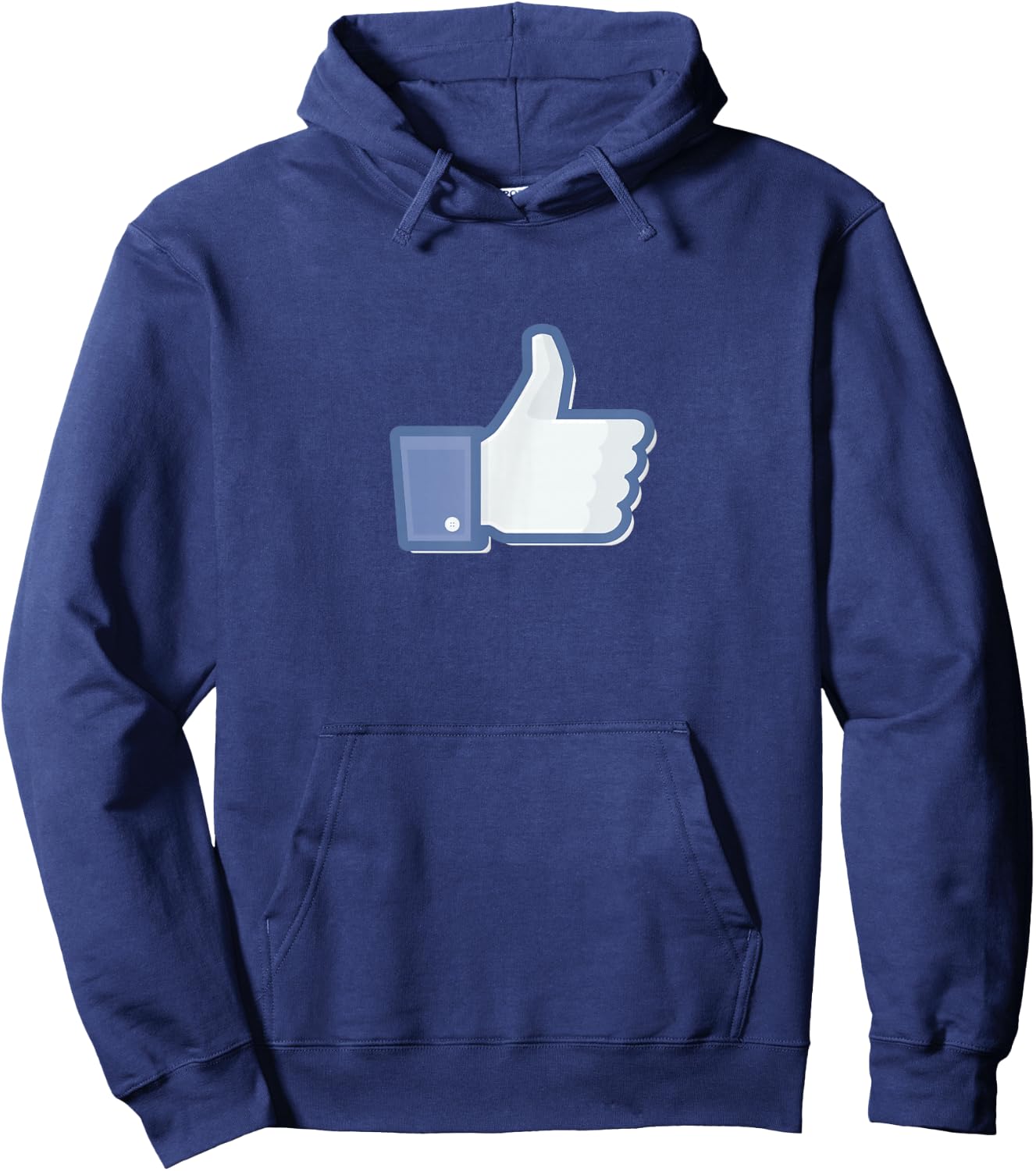 Thumbs Up Like Face Book Icon Hoodie - Hoodie | Navy