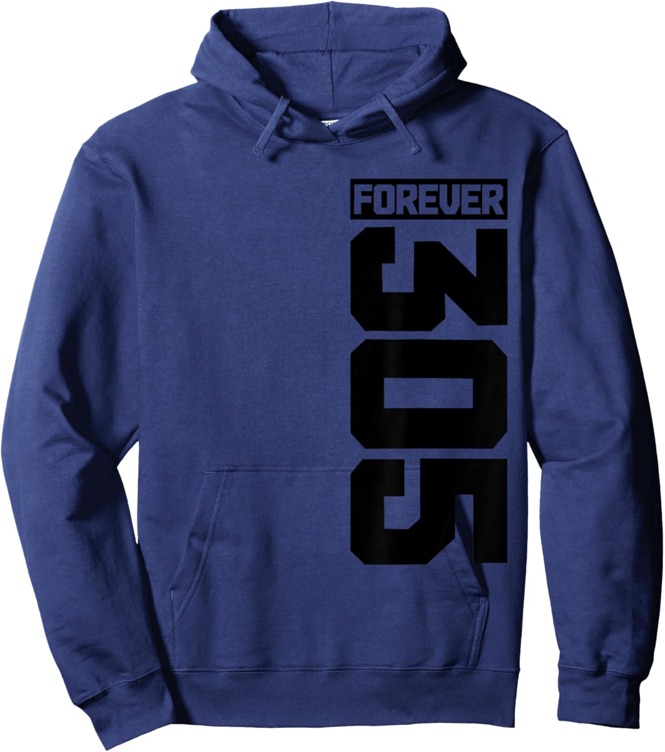 Miami Florida 305 Area Code Forever Vintage FL Hoodie - Hoodie | Navy