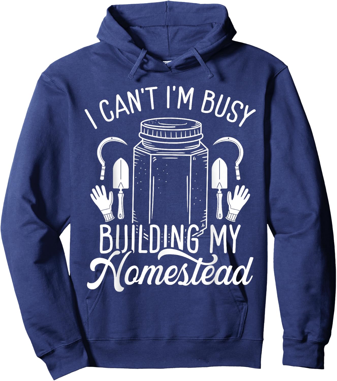 Homestead Cooking Canning Season Homegrown Homesteading Hoodie - Hoodie | Navy
