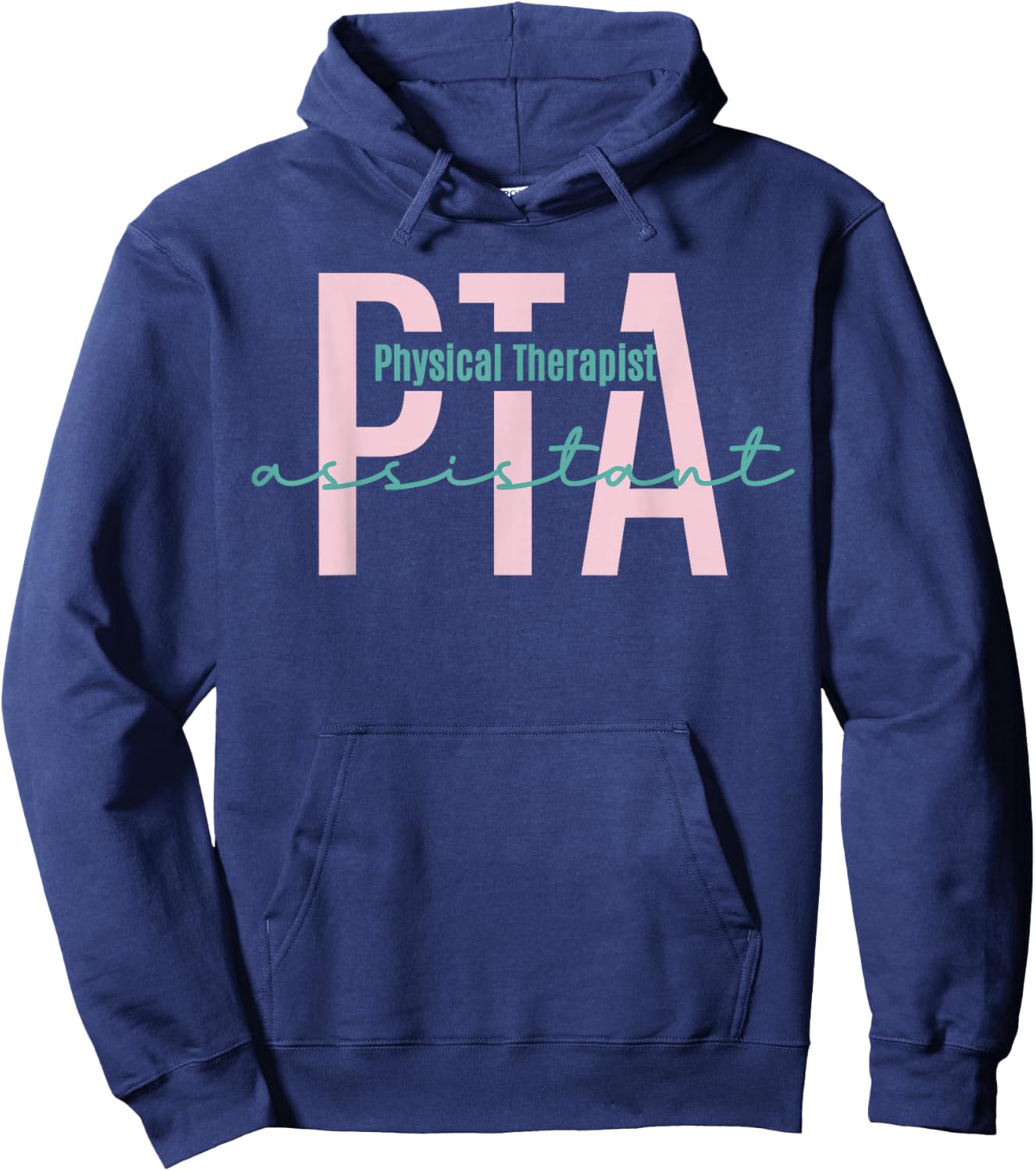 Female Physical Therapist Assistant Graduate Crew Future PTA Hoodie - Hoodie | Navy