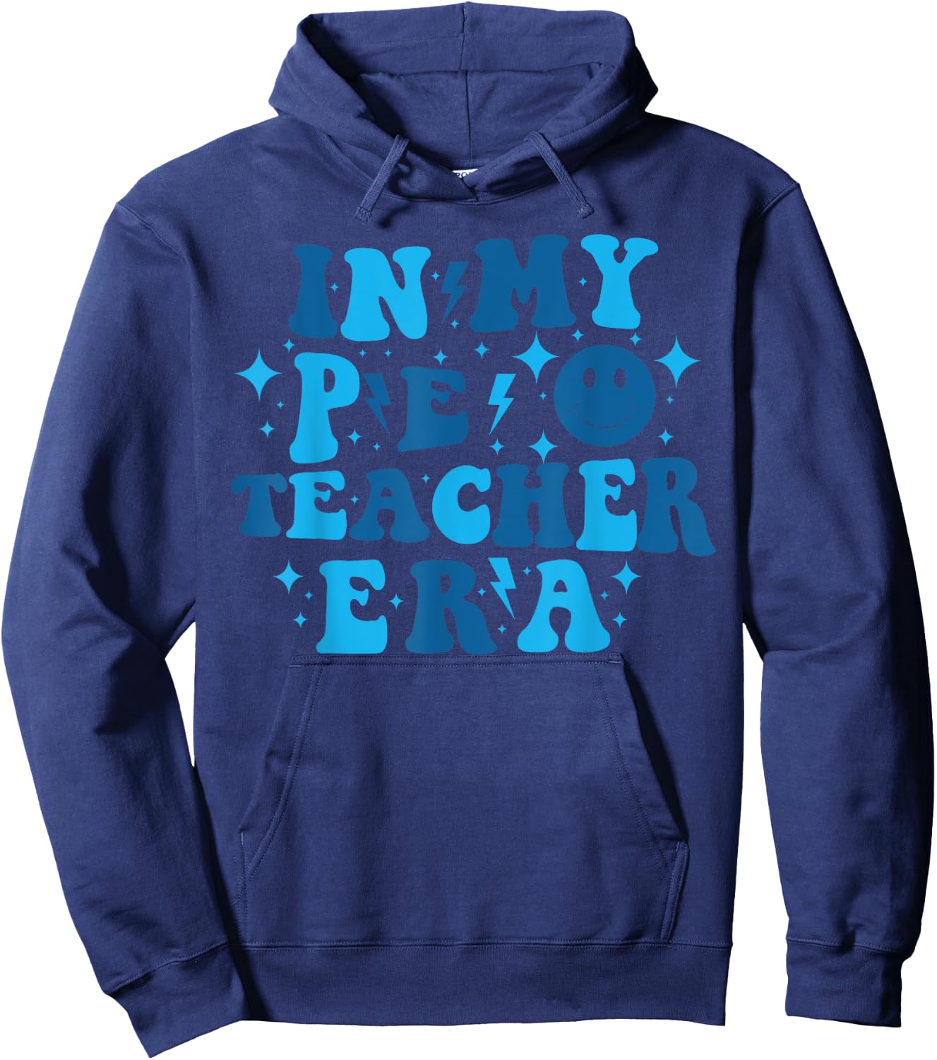 In My PE Teacher Era Physical Education Teacher Hoodie - Hoodie | Navy